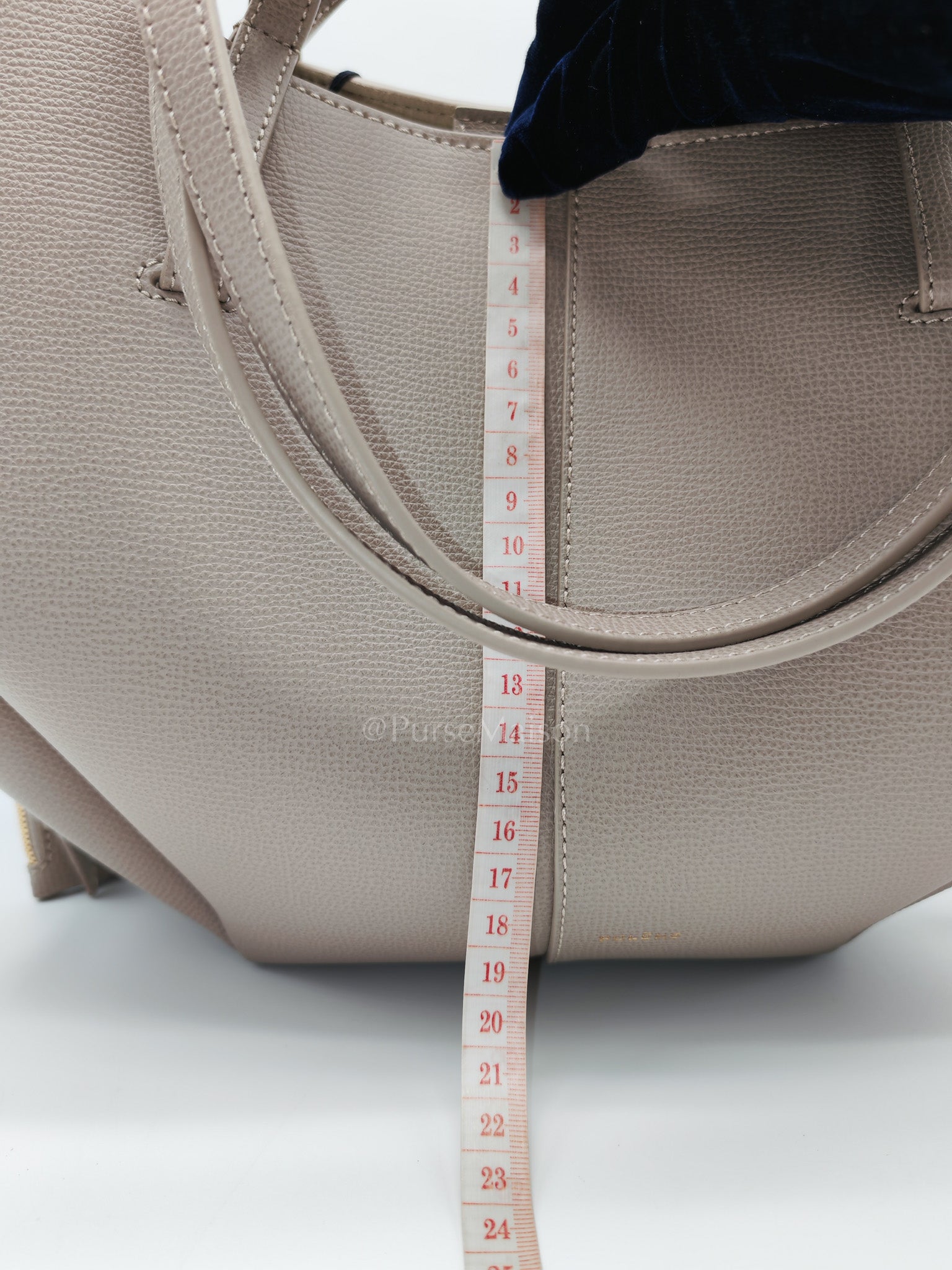 Cyme Mini in Taupe Graine Leather Tote Bag | Purse Maison Luxury Bags Shop