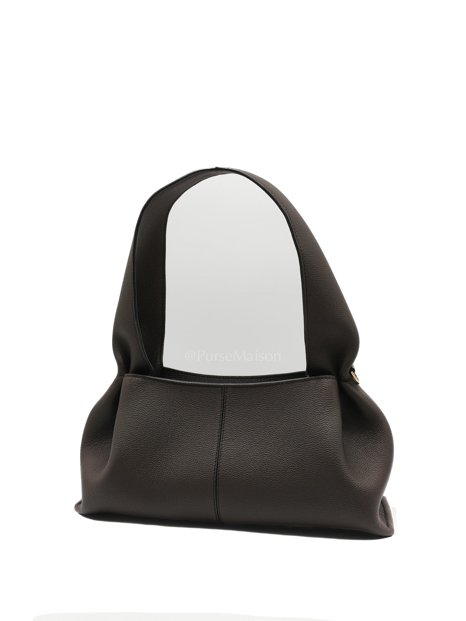 Polene Neuf East West Ebony Graine Leather | Purse Maison Luxury Bags Shop