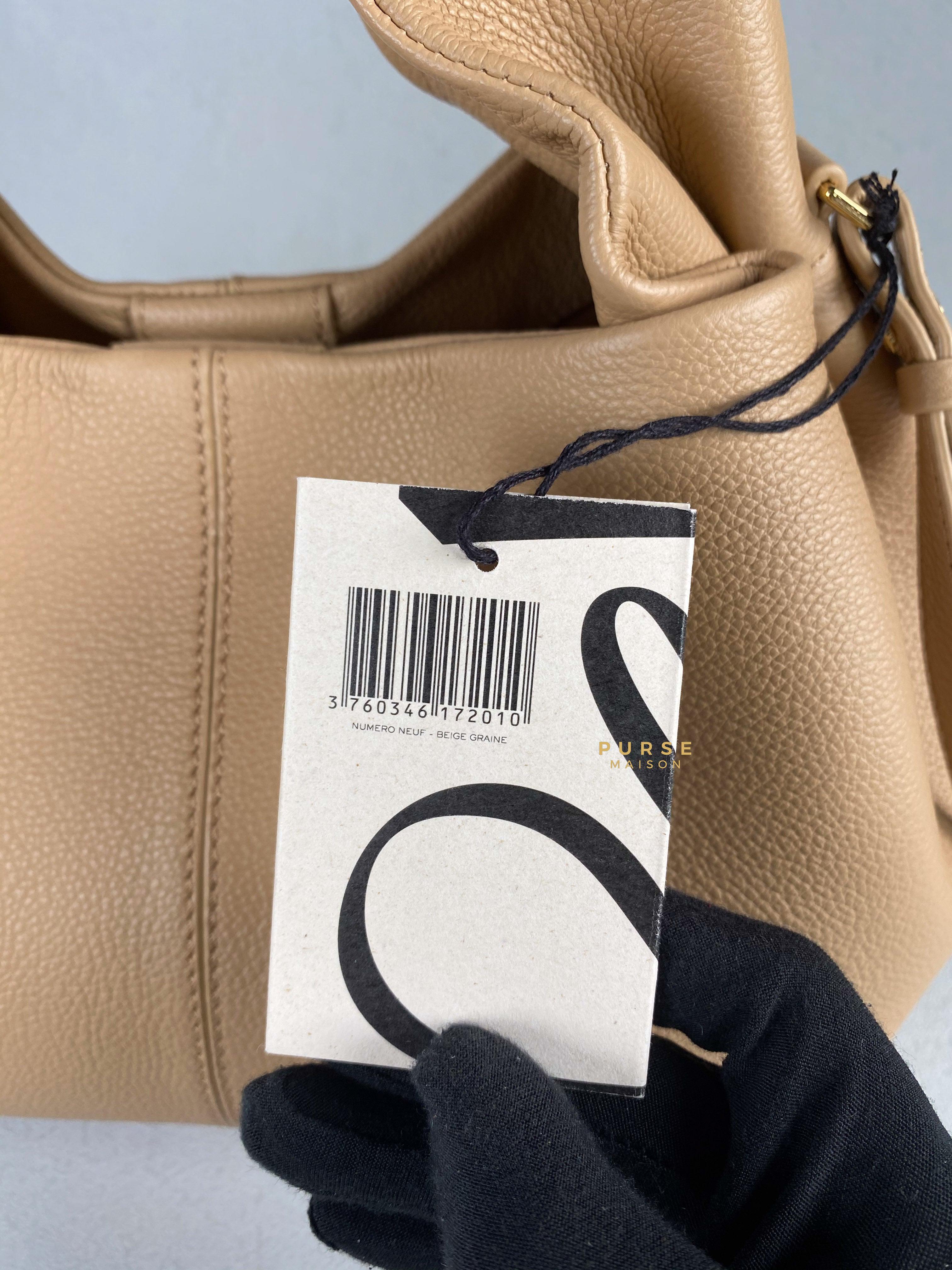 Numéro neuf leather handbag Polene Beige in Leather - 34630829