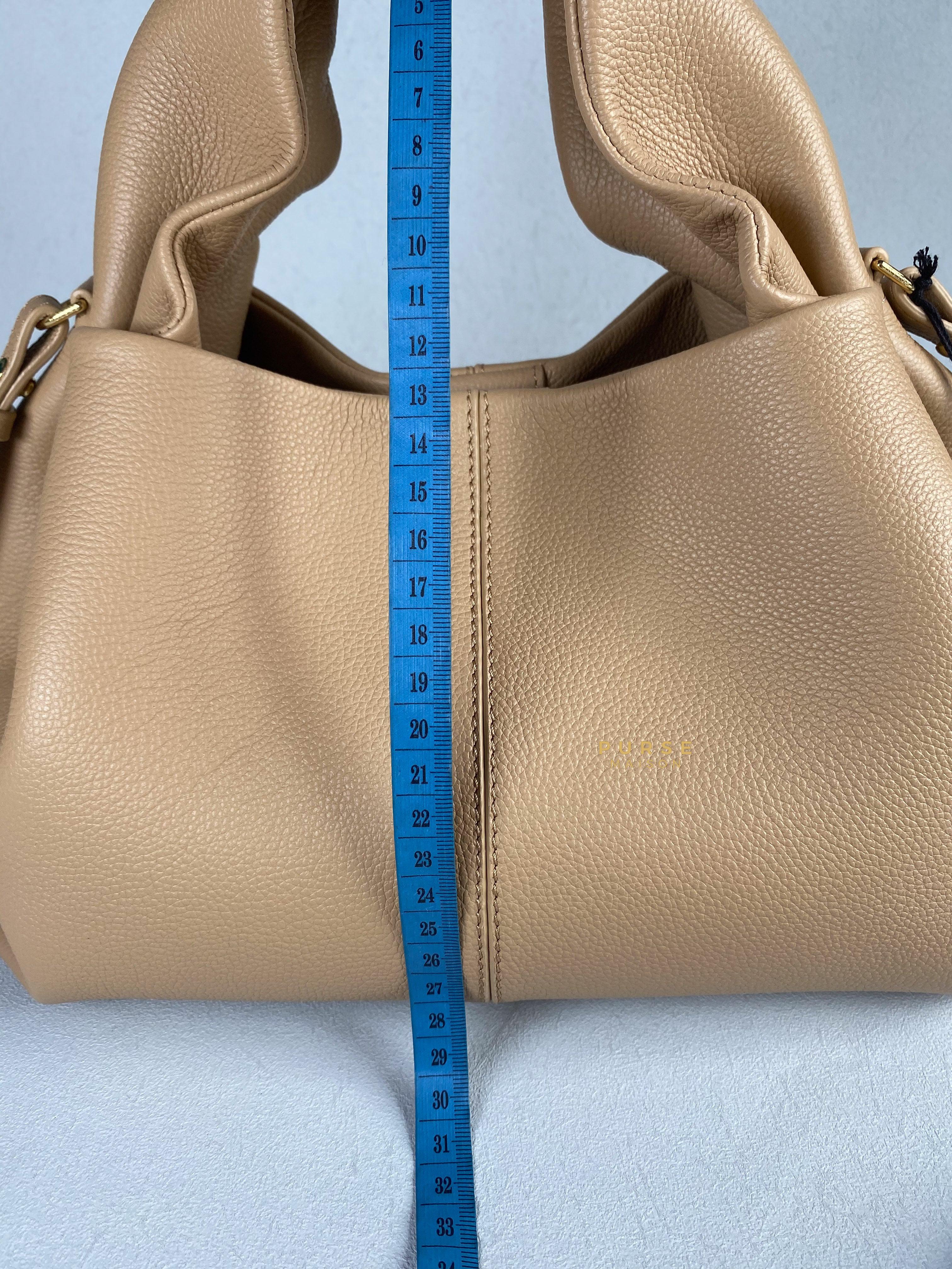 Numéro neuf leather handbag Polene Beige in Leather - 34630829