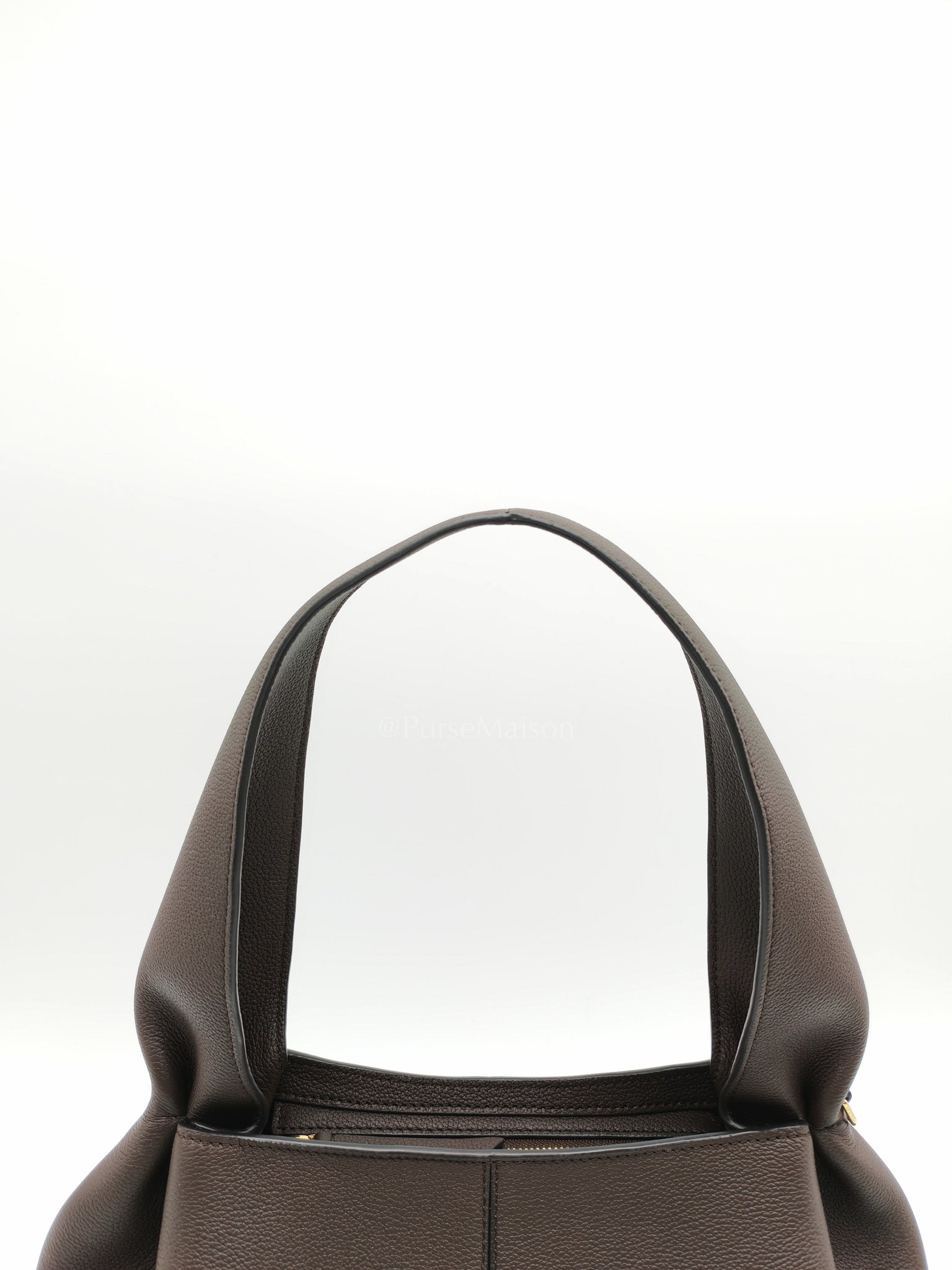 Polene Neuf East West Ebony Graine Leather | Purse Maison Luxury Bags Shop