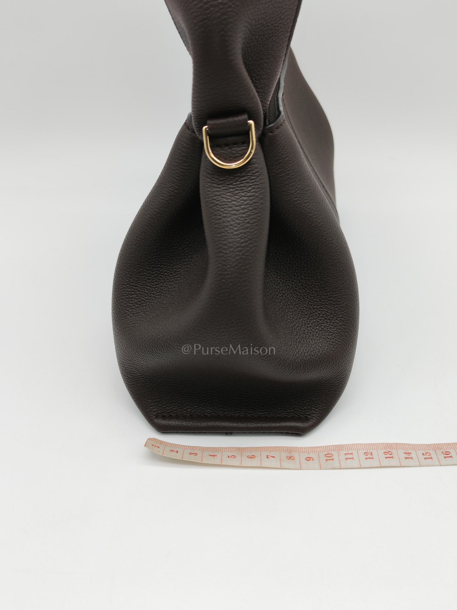 Polene Neuf East West Ebony Graine Leather | Purse Maison Luxury Bags Shop