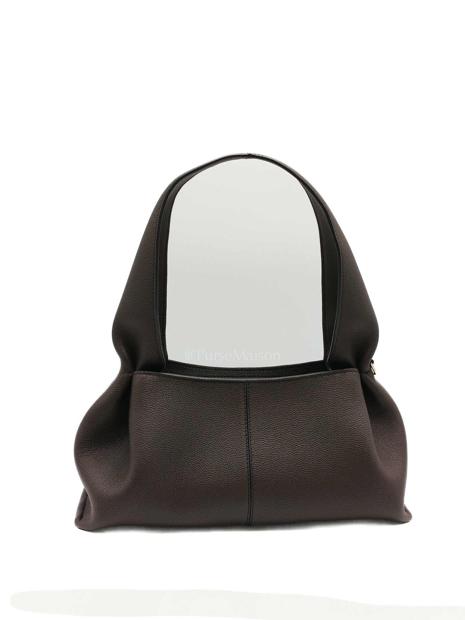 Polene Neuf East West Ebony Graine Leather | Purse Maison Luxury Bags Shop