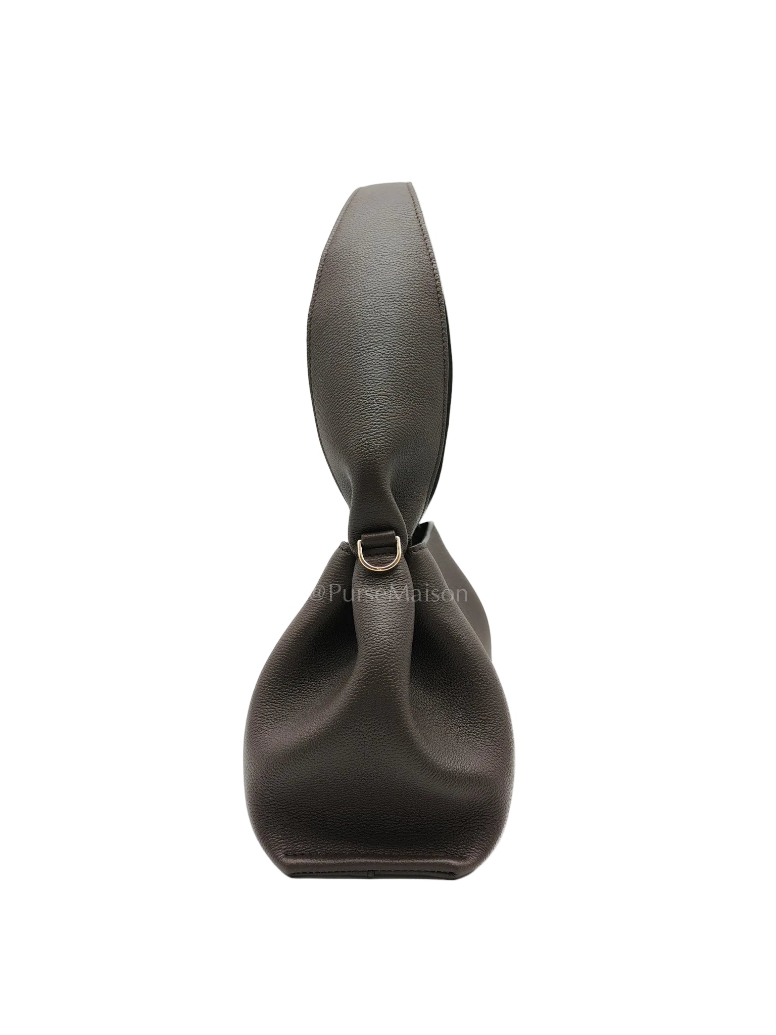 Polene Neuf East West Ebony Graine Leather | Purse Maison Luxury Bags Shop