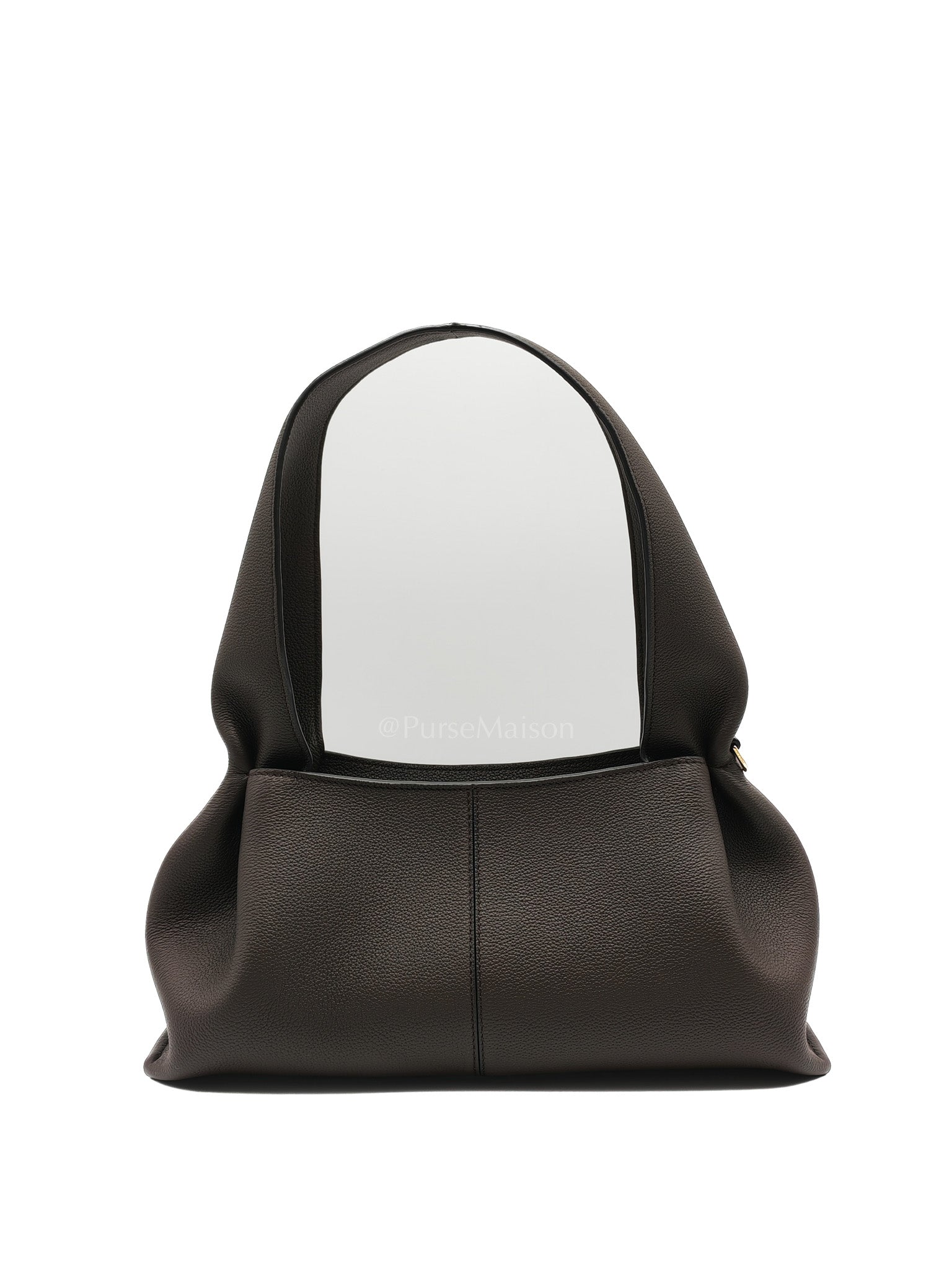 Polene Neuf East West Ebony Graine Leather | Purse Maison Luxury Bags Shop