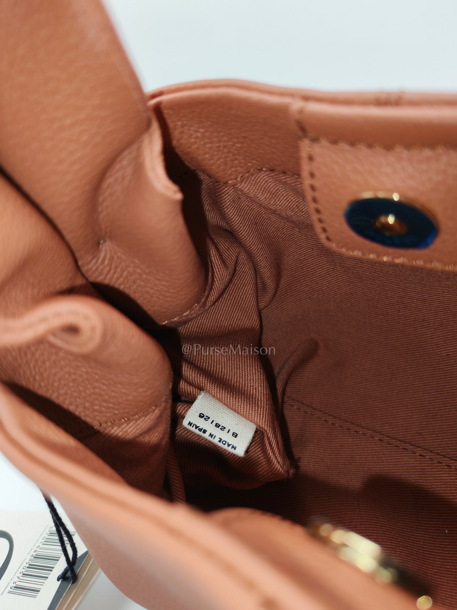 Polene Neuf Mini in Terracota Graine Leather | Purse Maison Luxury Bags Shop