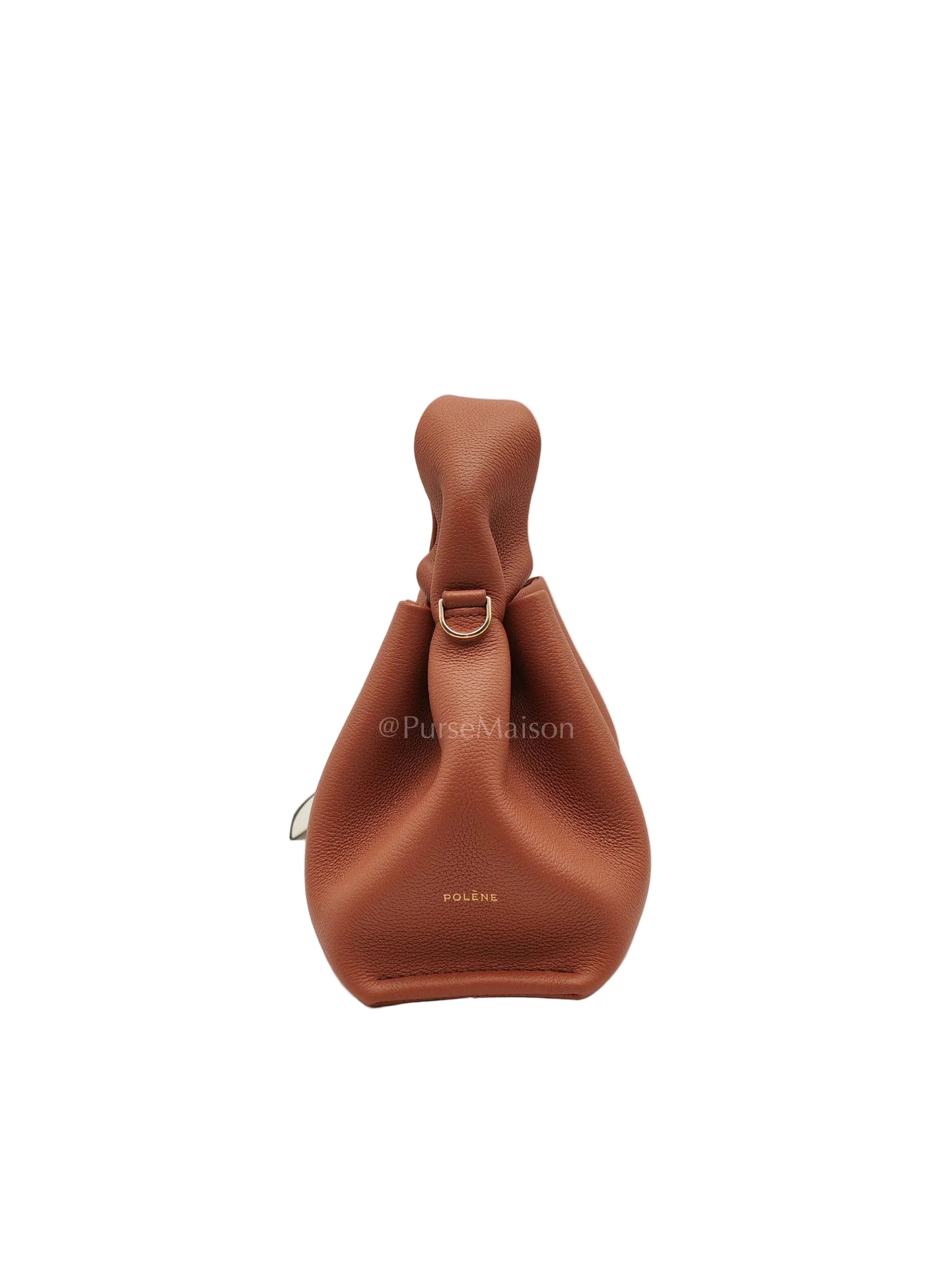 Polene Neuf Mini in Terracota Graine Leather | Purse Maison Luxury Bags Shop