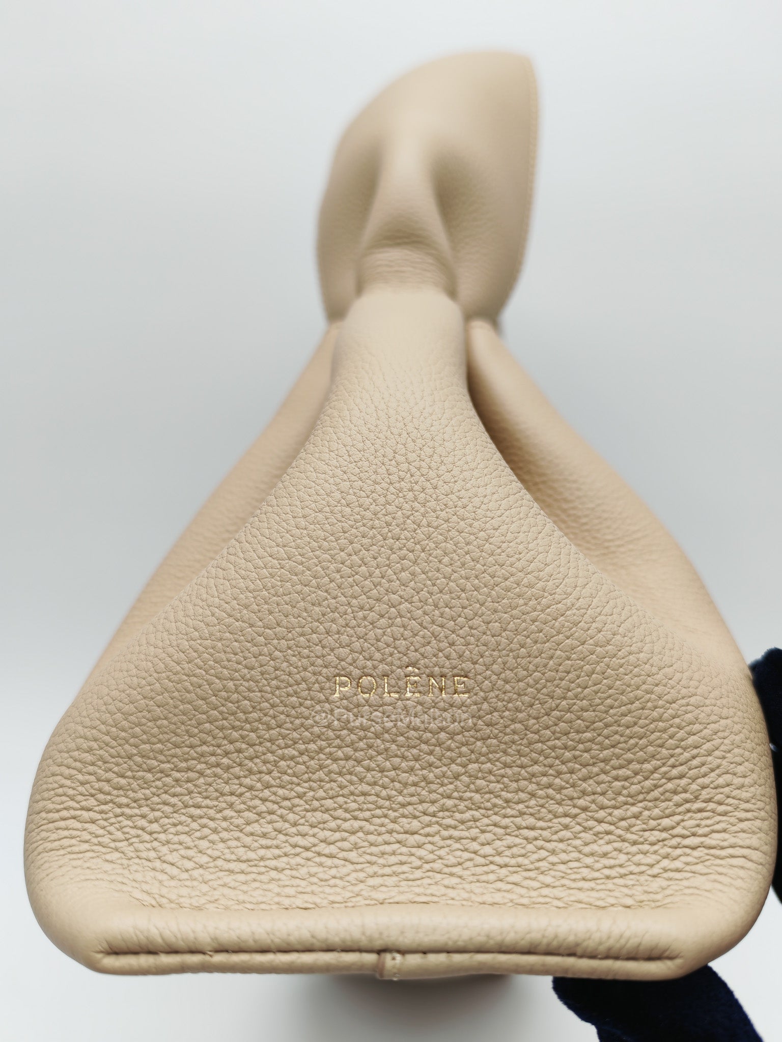 Polene Neuf East-West in Sand Graine leather | Purse Maison Luxury Bags Shop
