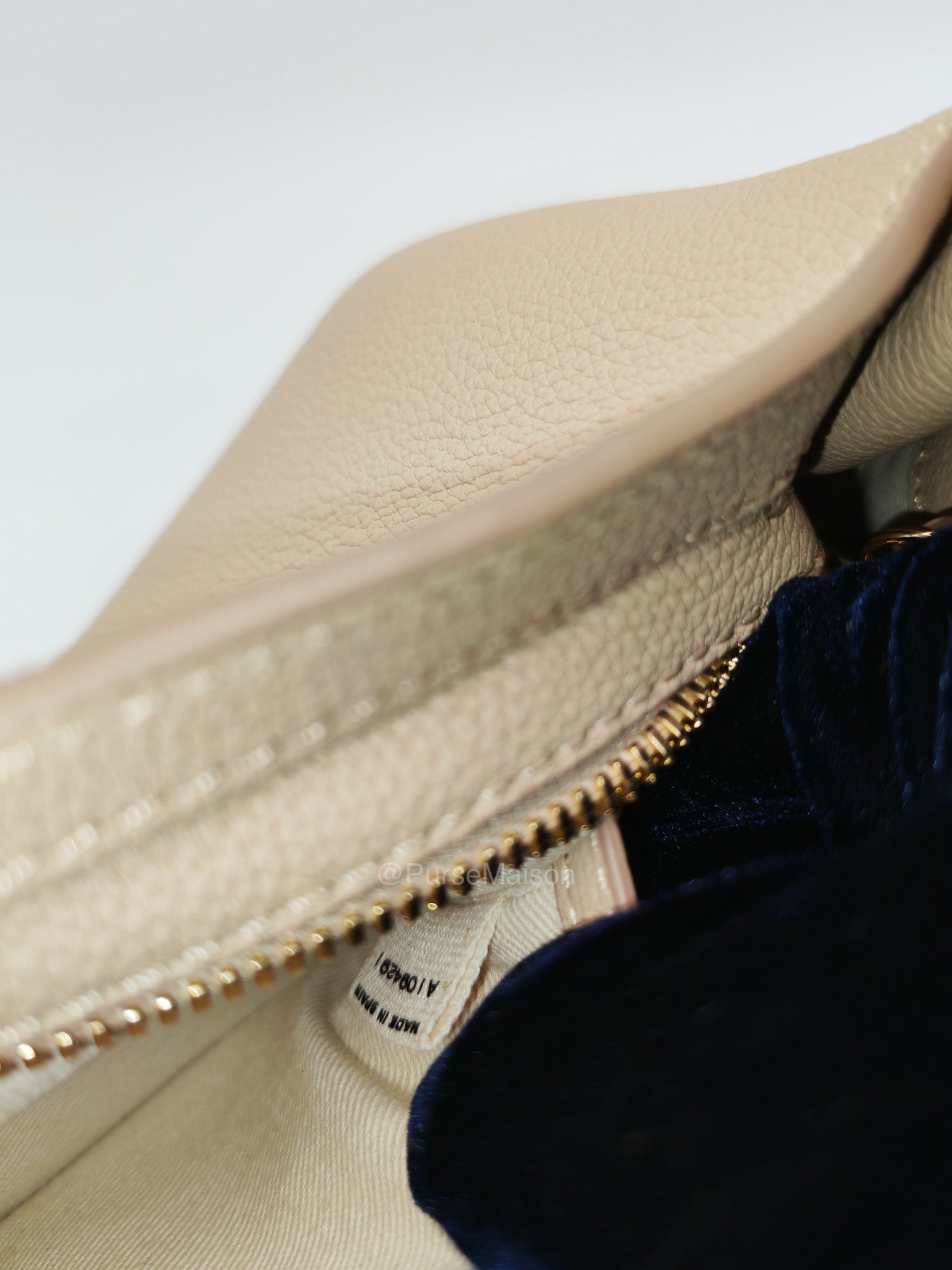 Polene Neuf East-West in Sand Graine leather | Purse Maison Luxury Bags Shop