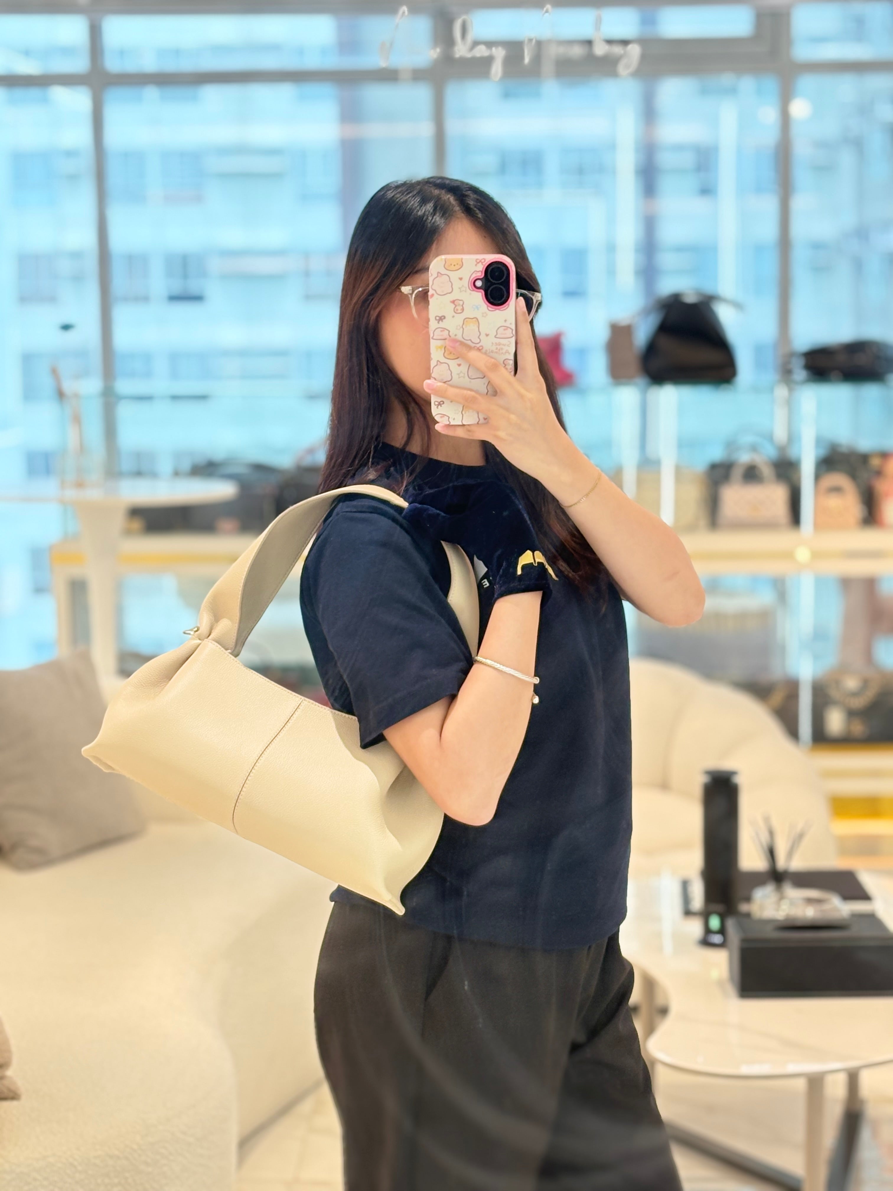 Polene Numéro West Neuf East-West in Sand Graine leather | Purse Maison Luxury Bags Shop