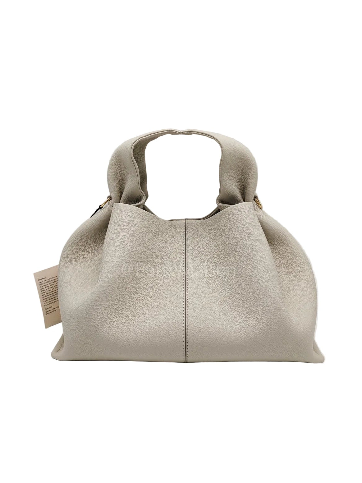 Neuf in Chalk Graine Leather Shoulder Bag