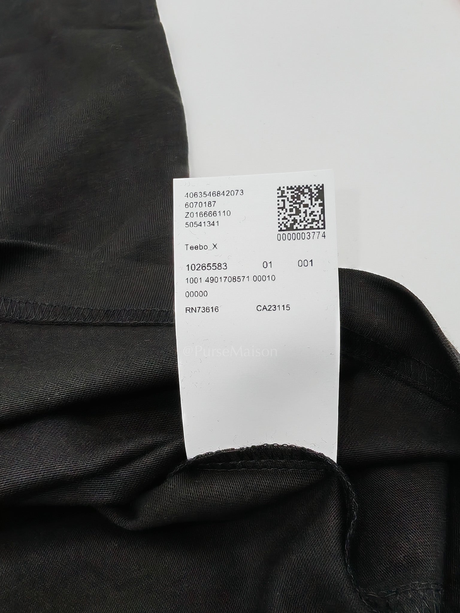 Jersey Cotton T-Shirt in Black for Men Size L