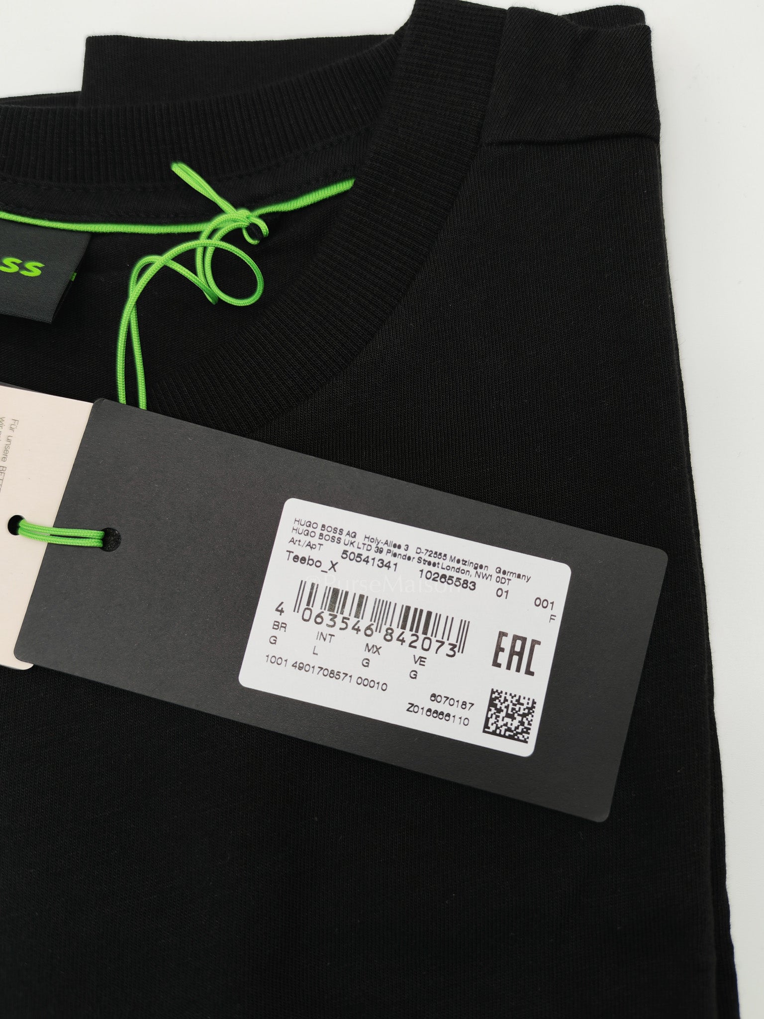 Jersey Cotton T-Shirt in Black for Men Size L