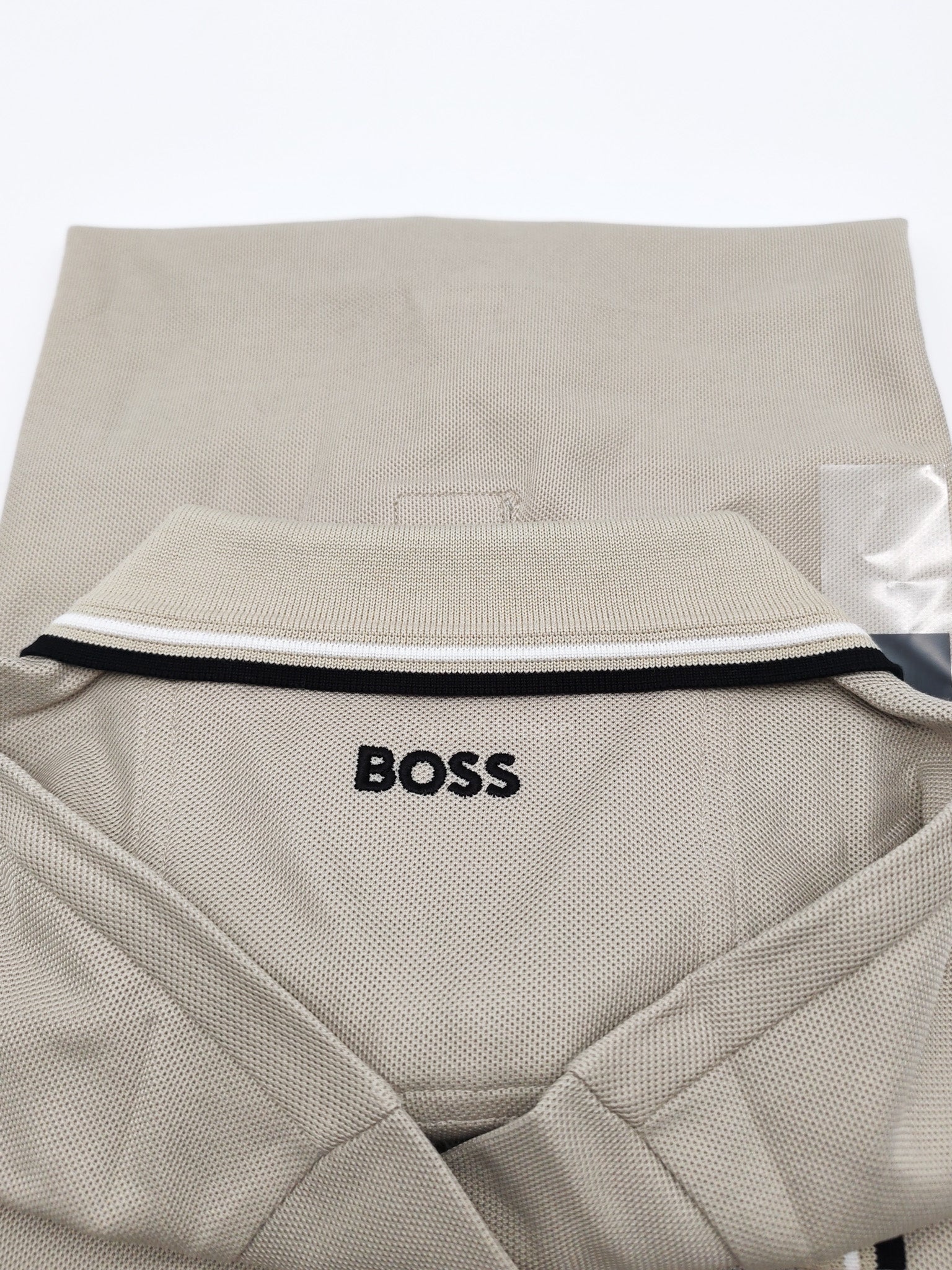 Jersey Polo Shirt in Light Beige for Men Size L