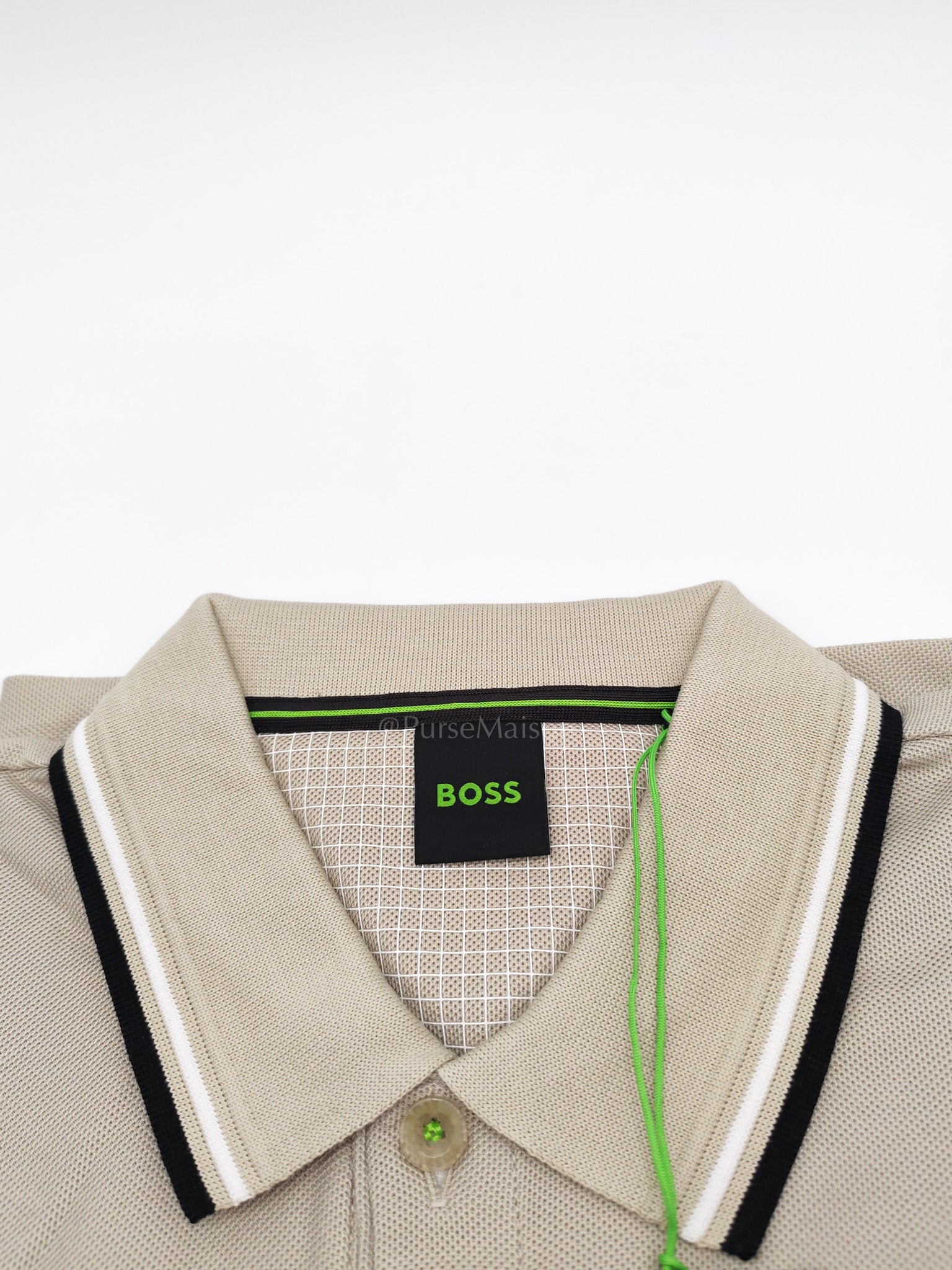 Jersey Polo Shirt in Light Beige for Men Size L
