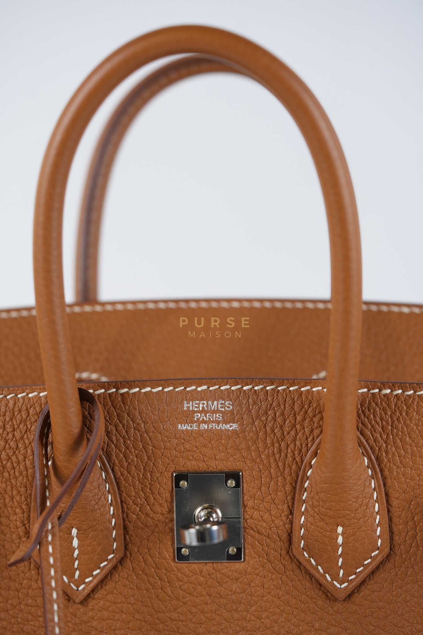 Birkin 25 Retourne in Gold Togo Leather and Palladium Hardware Stamp Y (2020)