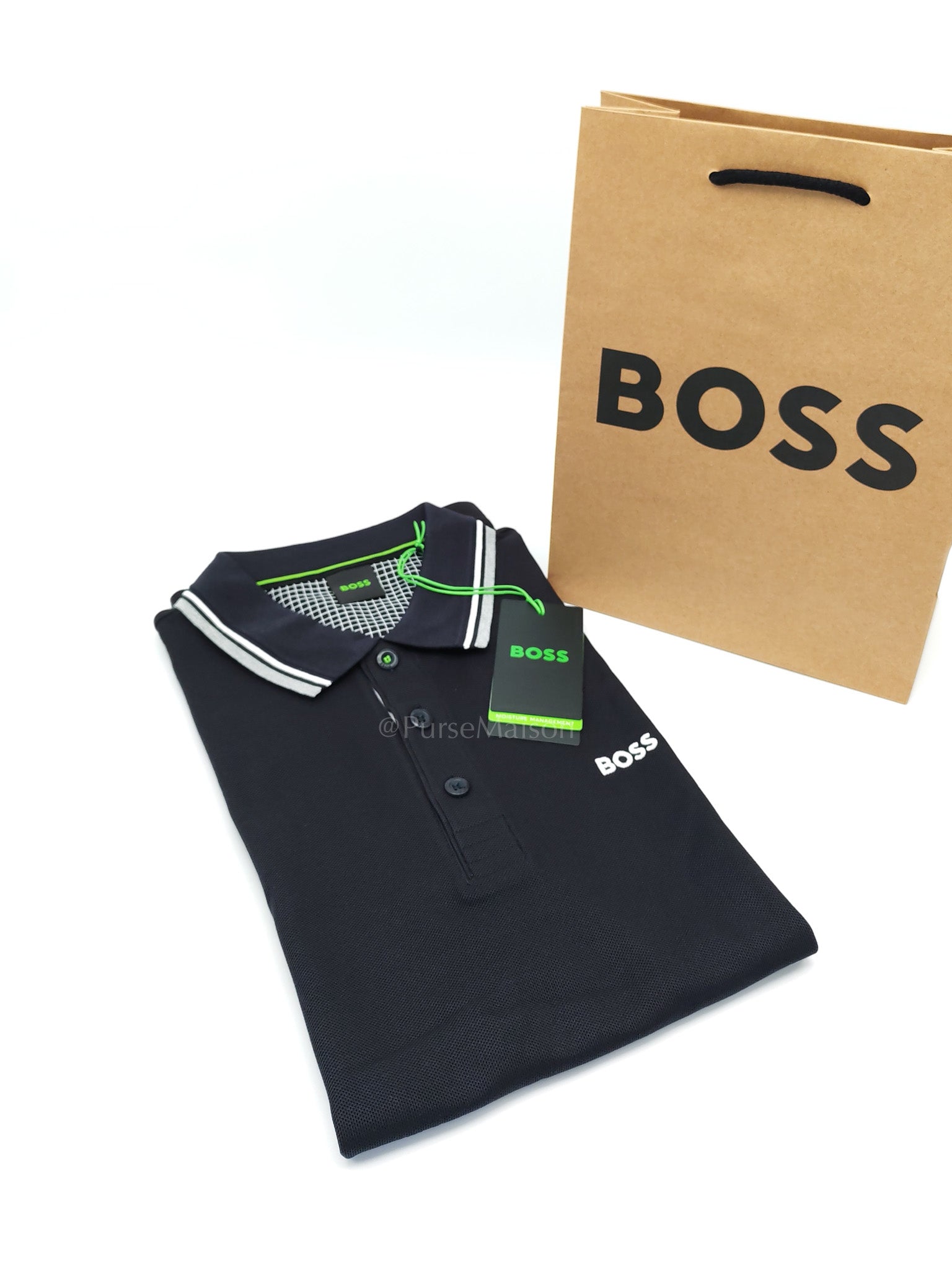 Jersey Polo Shirt in Navy/Dark Blue for Men Size L