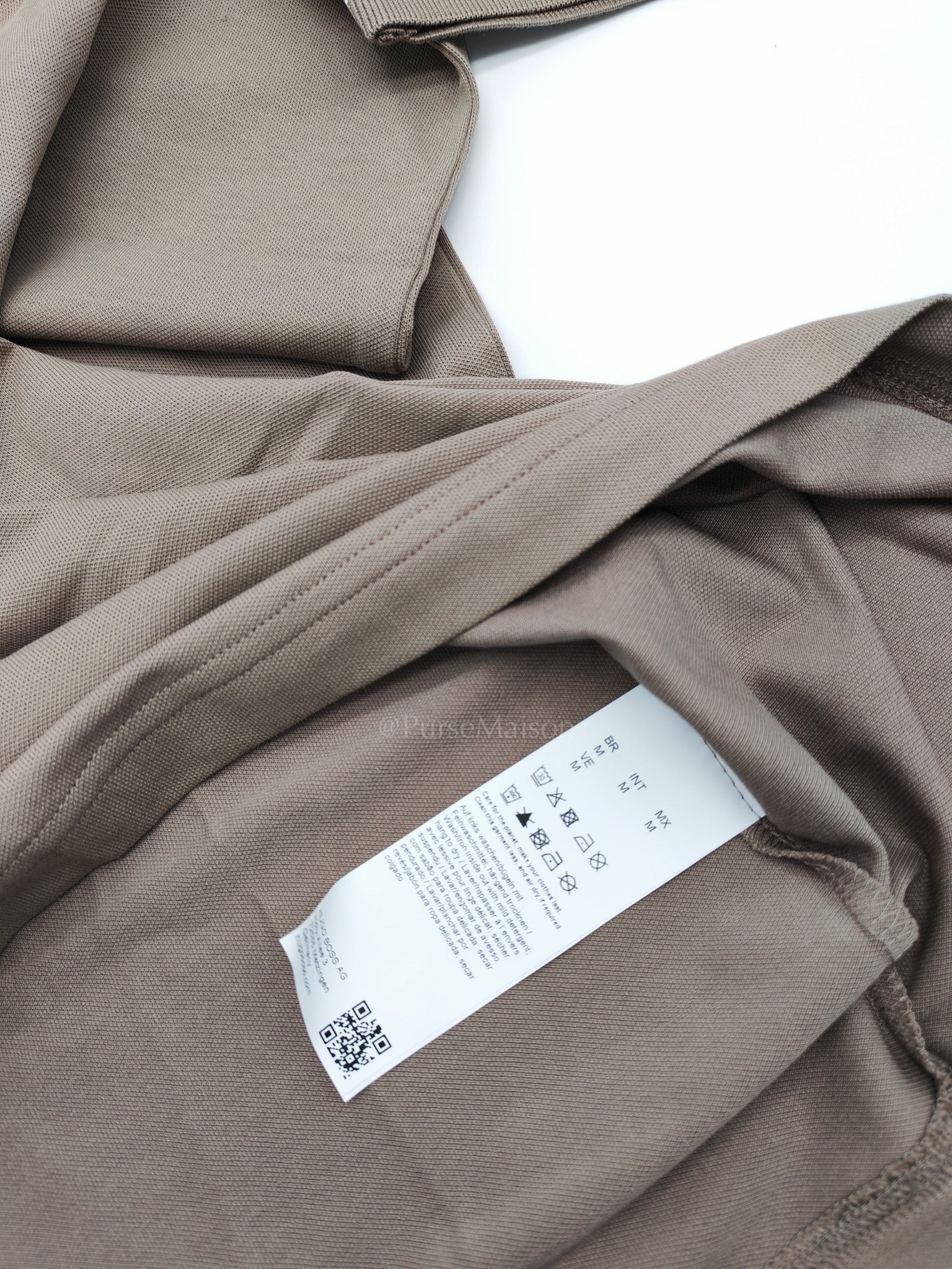Jersey Polo Shirt in Khaki for Men Size M