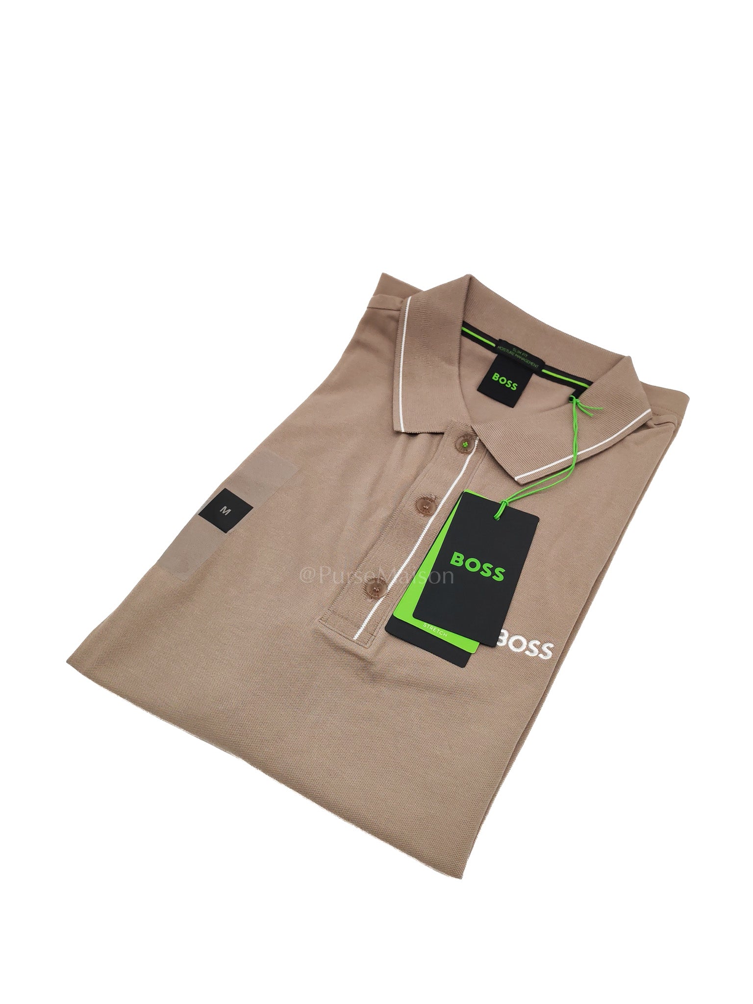 Jersey Polo Shirt in Khaki for Men Size M