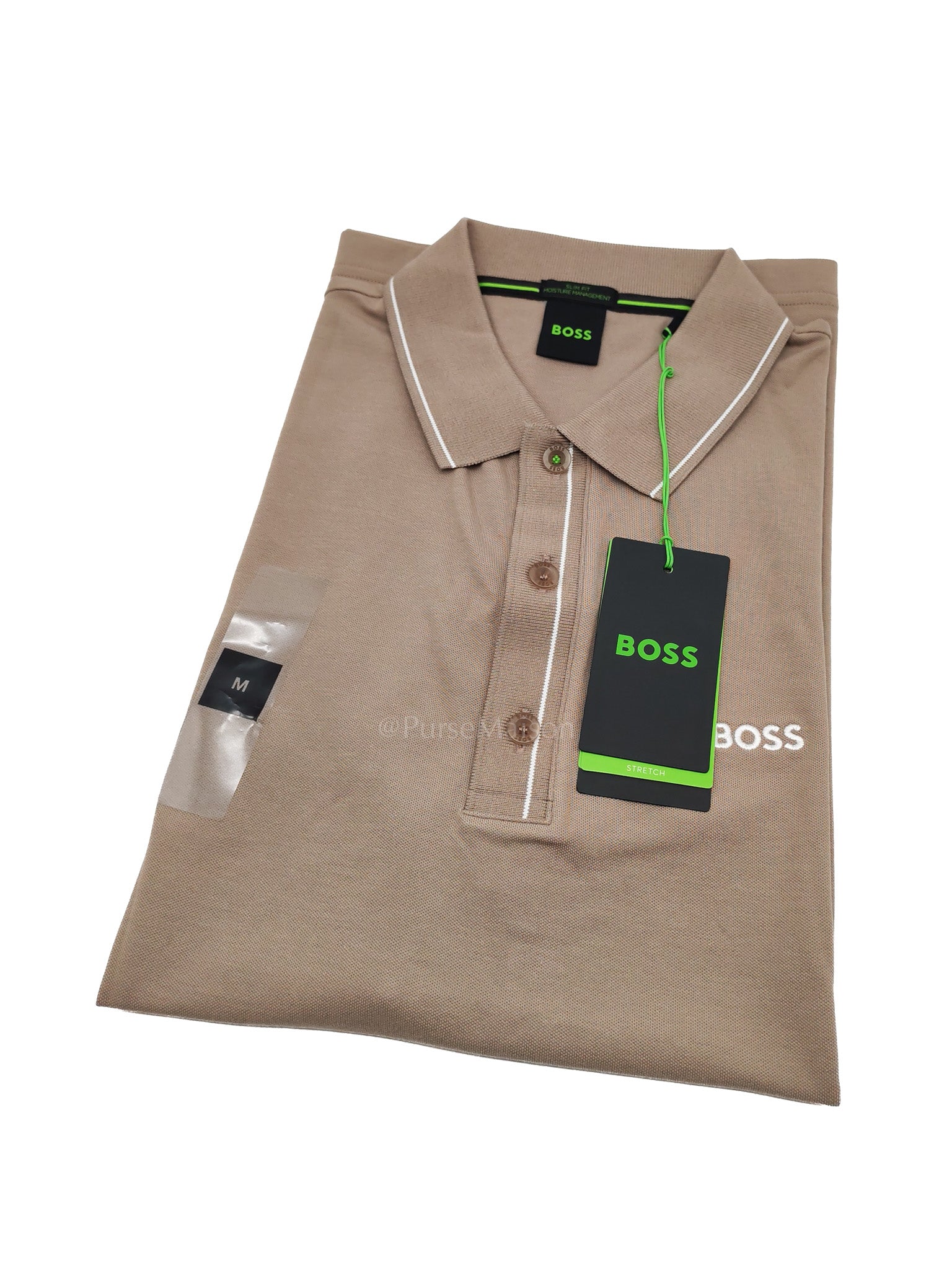 Jersey Polo Shirt in Khaki for Men Size M