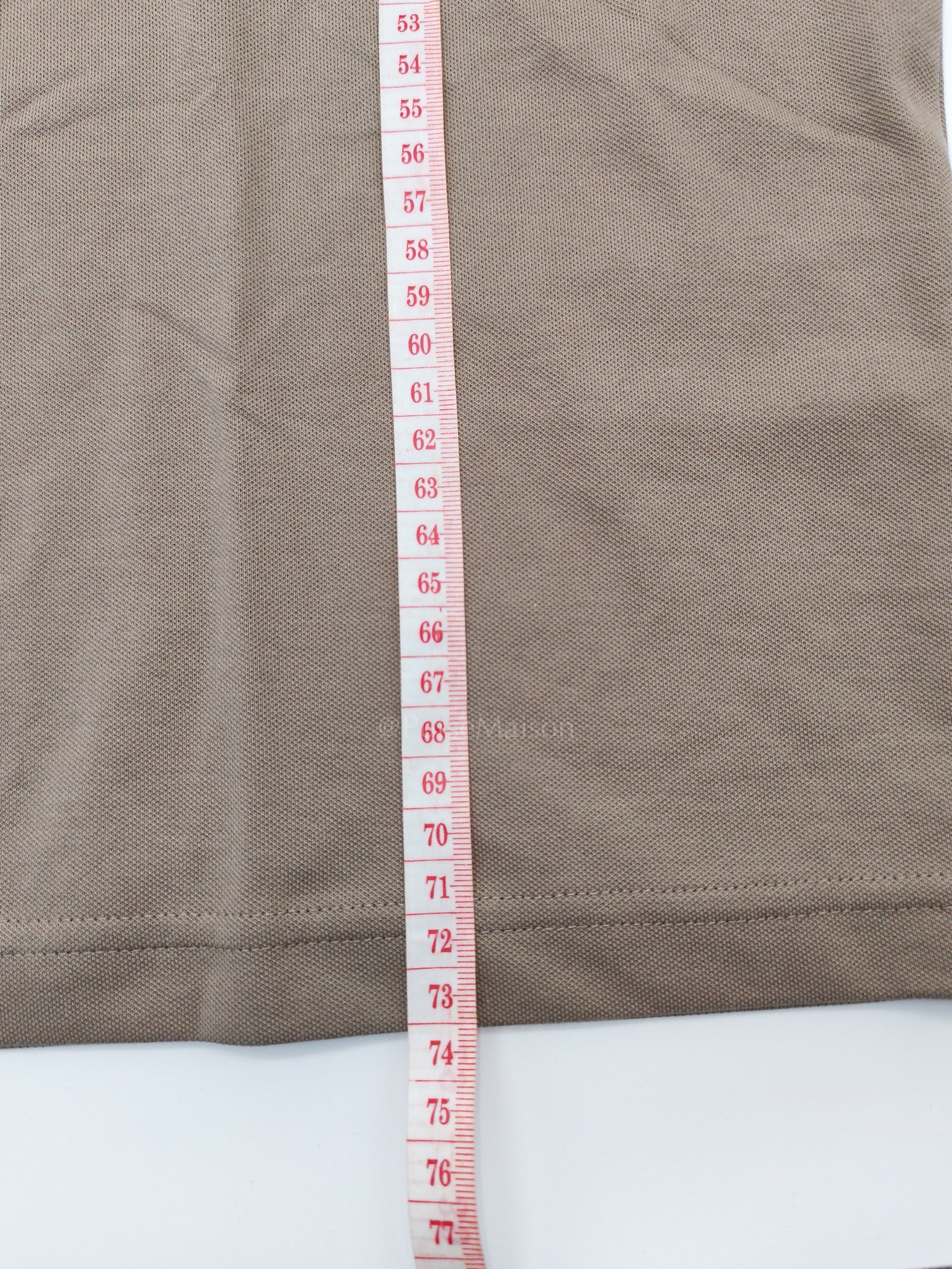 Jersey Polo Shirt in Taupe for Men Size XL