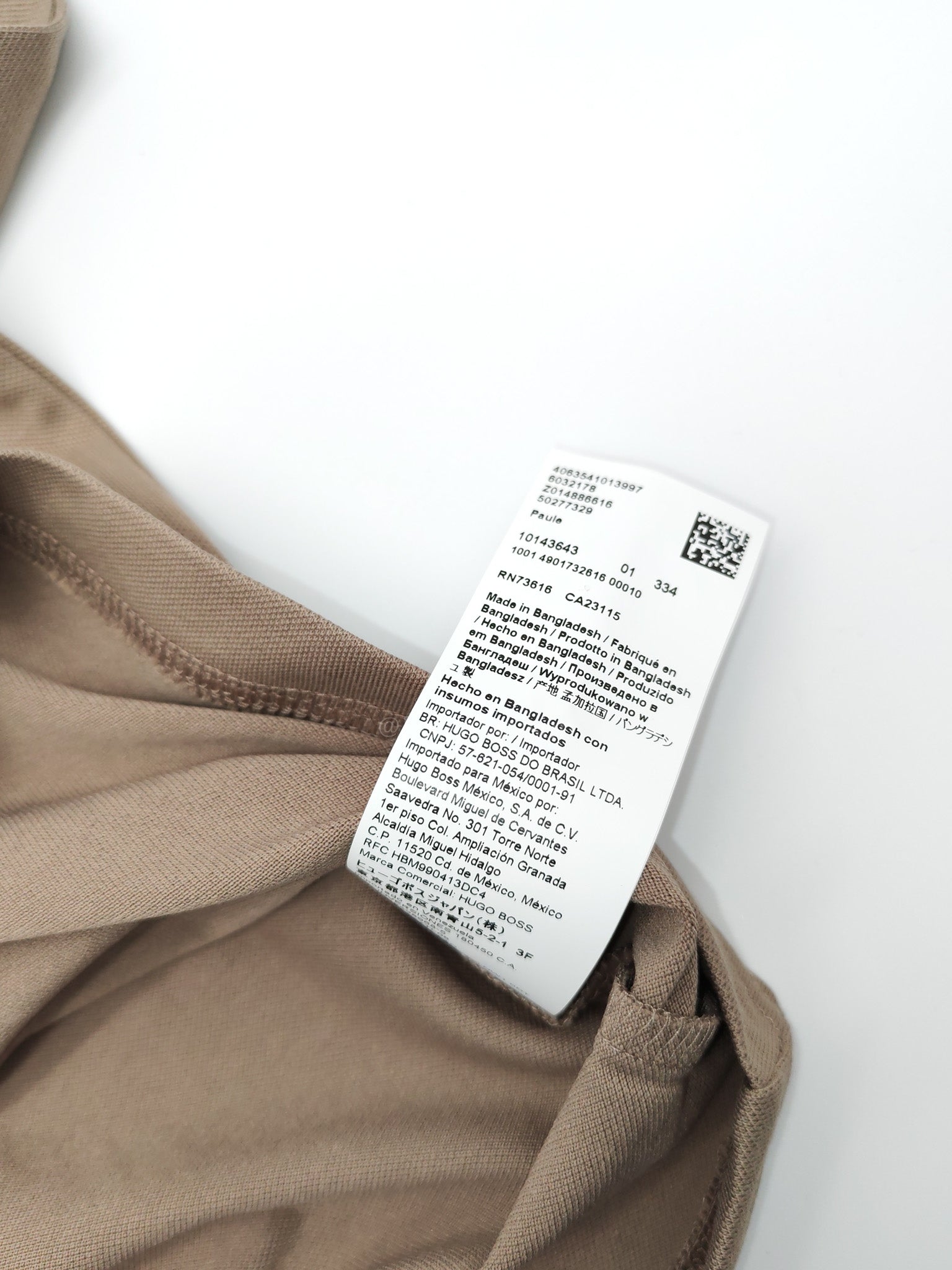 Jersey Polo Shirt in Taupe for Men Size XL
