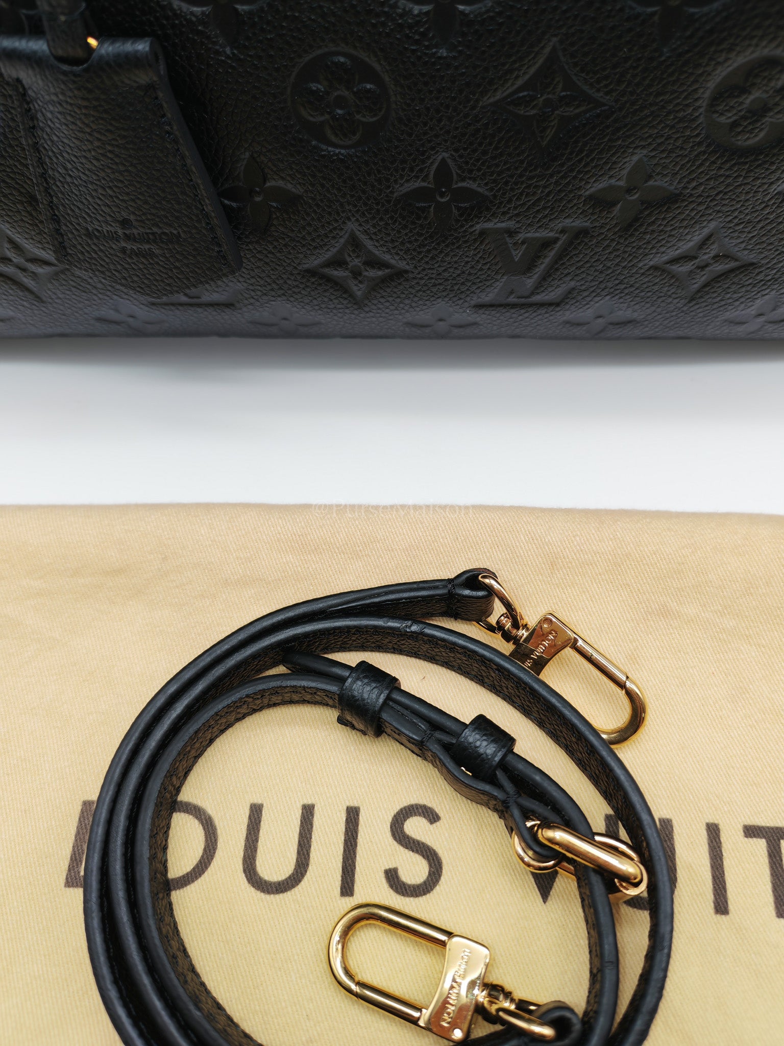 Pont Neuf Monogram MM Empreinte Leather Crossbody Bag (Date Code: CA0146) | Purse Maison Luxury Bags Shop