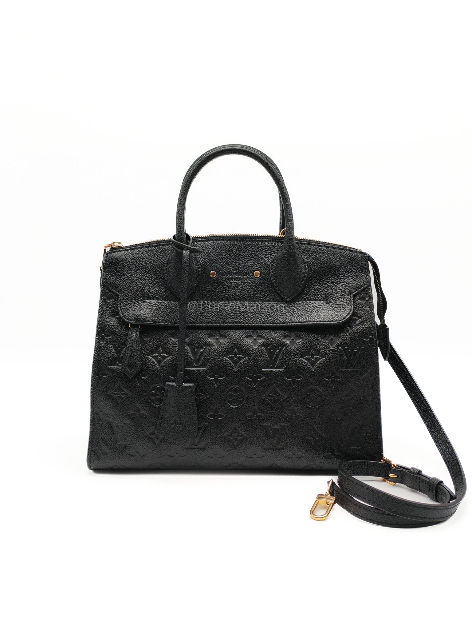 Pont Neuf Monogram MM Empreinte Leather Crossbody Bag (Date Code: CA0146) | Purse Maison Luxury Bags Shop