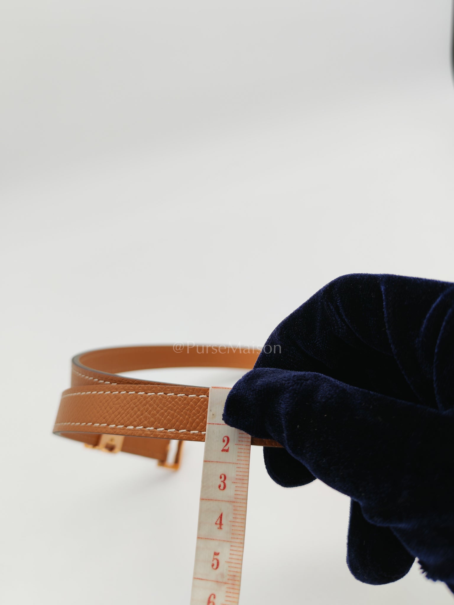 Pop H Belt in Gold Epsom Leather and Rose Gold Hardware Size 80 Stamp U (2022) | Purse Maison Luxury Bags Shop