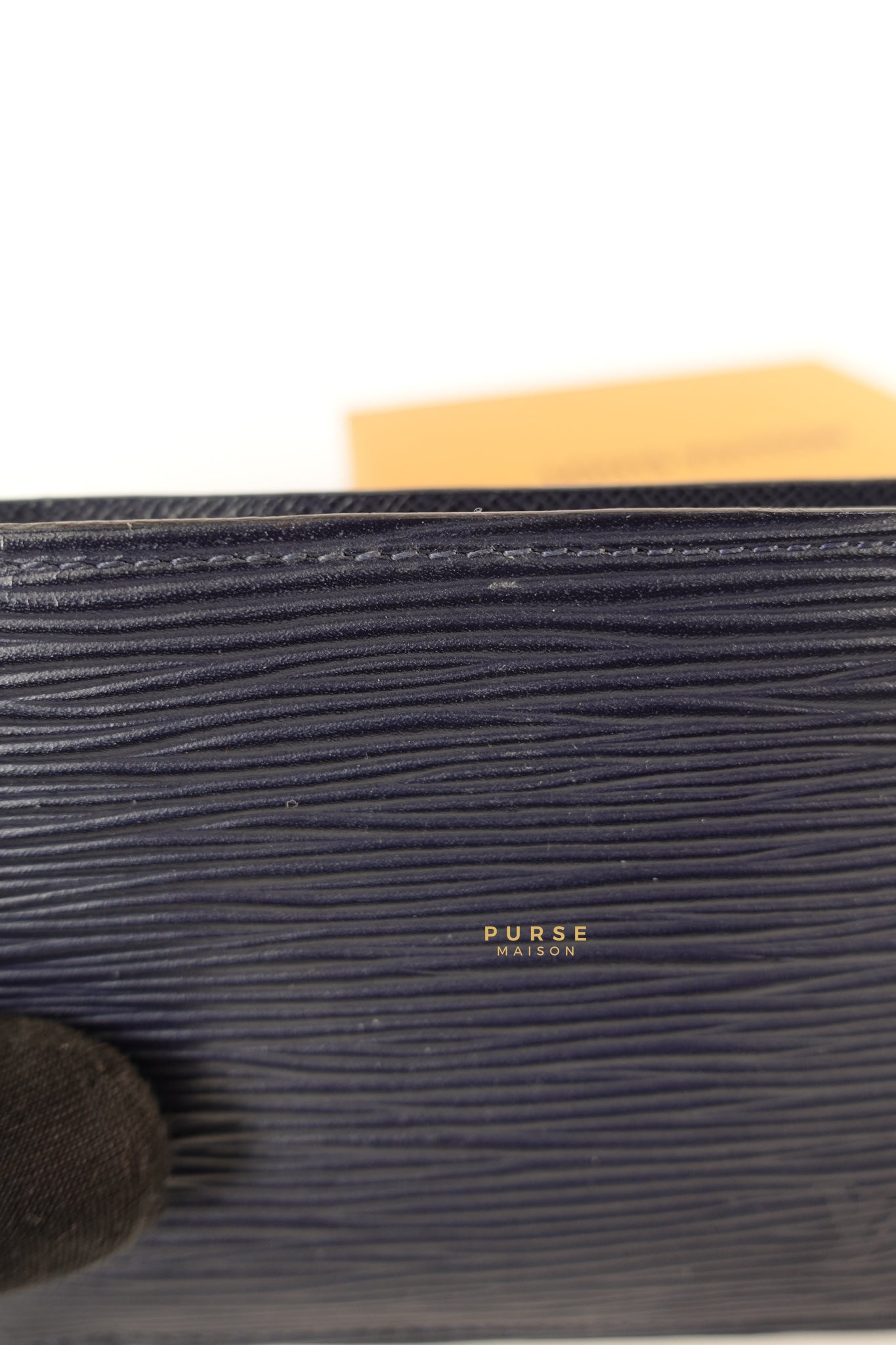 Portefeuille Multiple Bi-Fold Wallet in Bleu Epi Leather (Date code: CT2129) | Purse Maison Luxury Bags Shop