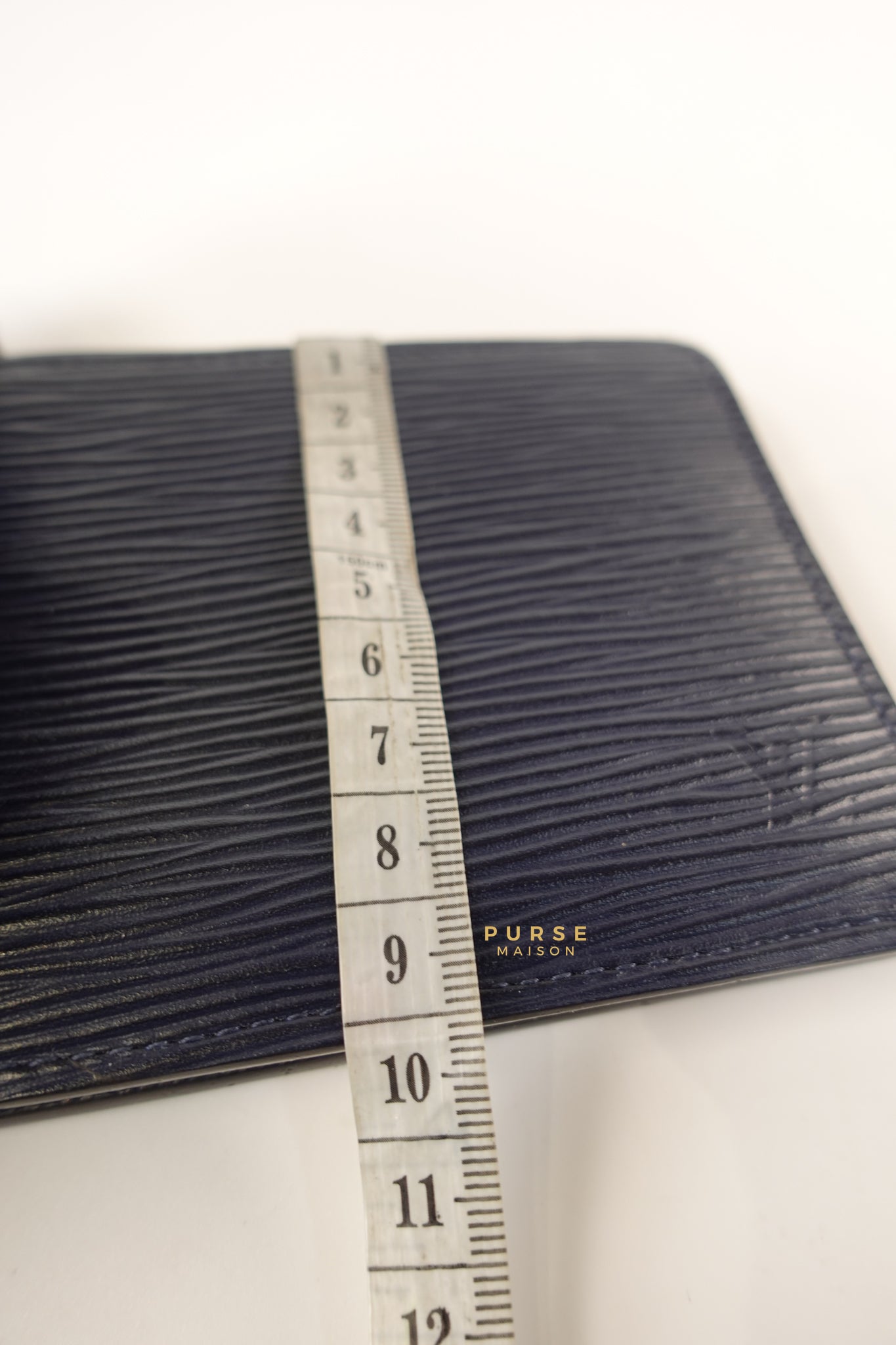 Portefeuille Multiple Bi-Fold Wallet in Bleu Epi Leather (Date code: CT2129) | Purse Maison Luxury Bags Shop