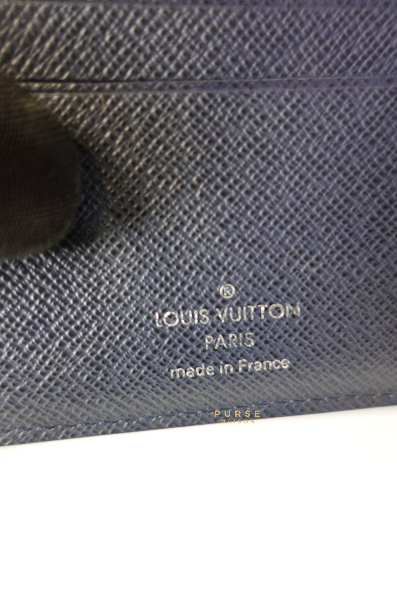 Portefeuille Multiple Bi-Fold Wallet in Bleu Epi Leather (Date code: CT2129) | Purse Maison Luxury Bags Shop