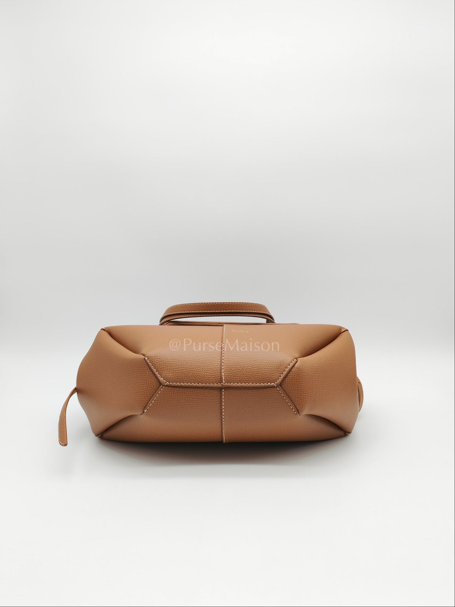 Cyme Mini in Camel Graine Leather Tote Bag