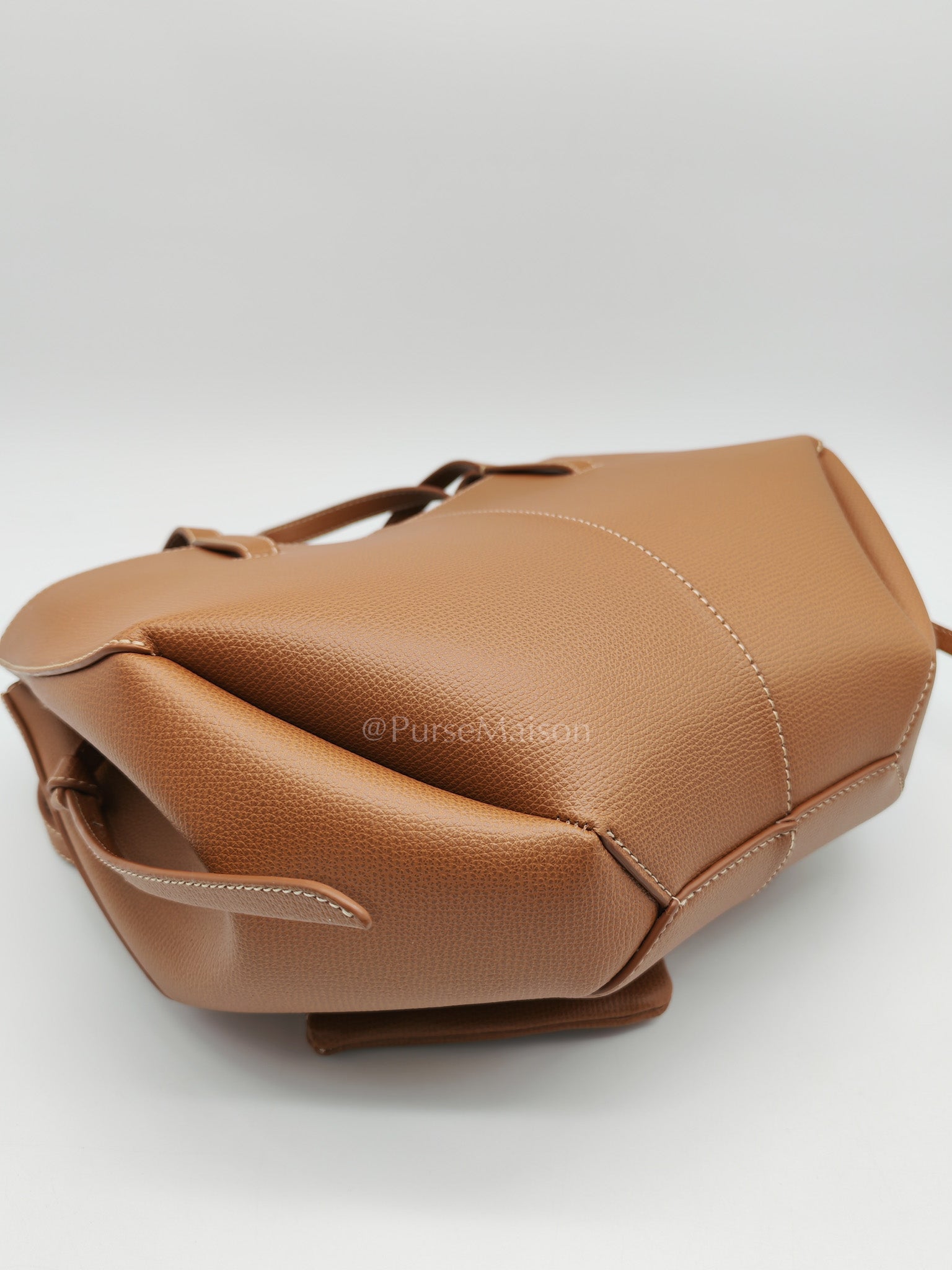 Cyme Mini in Camel Graine Leather Tote Bag