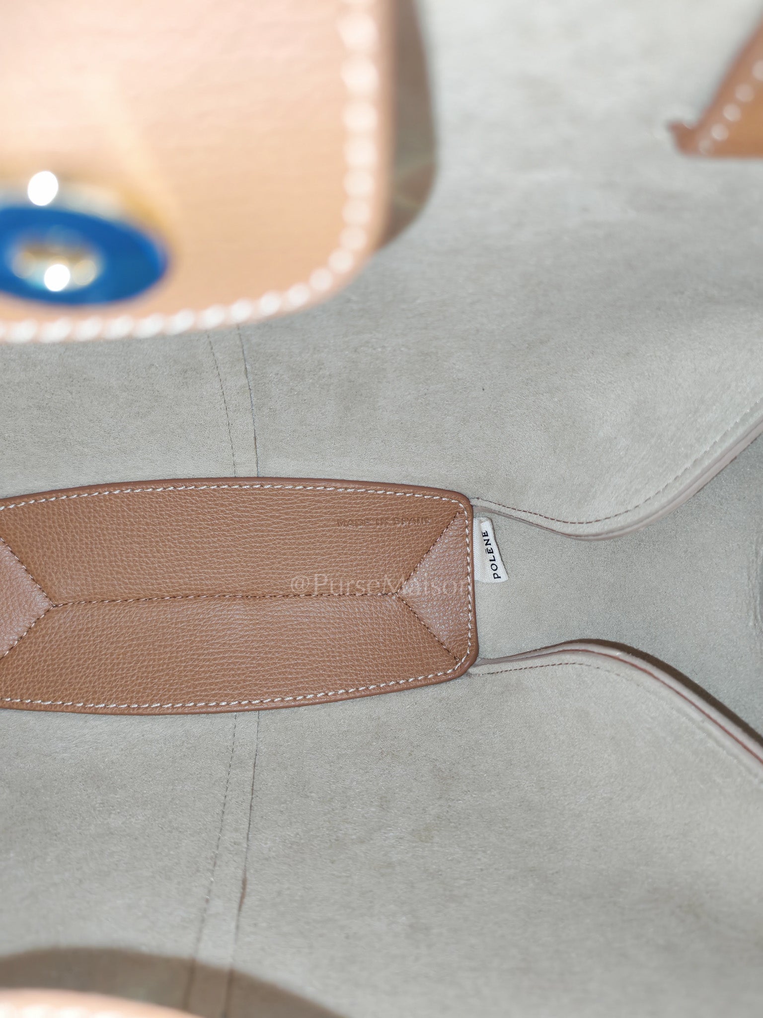 Cyme Mini in Camel Graine Leather Tote Bag