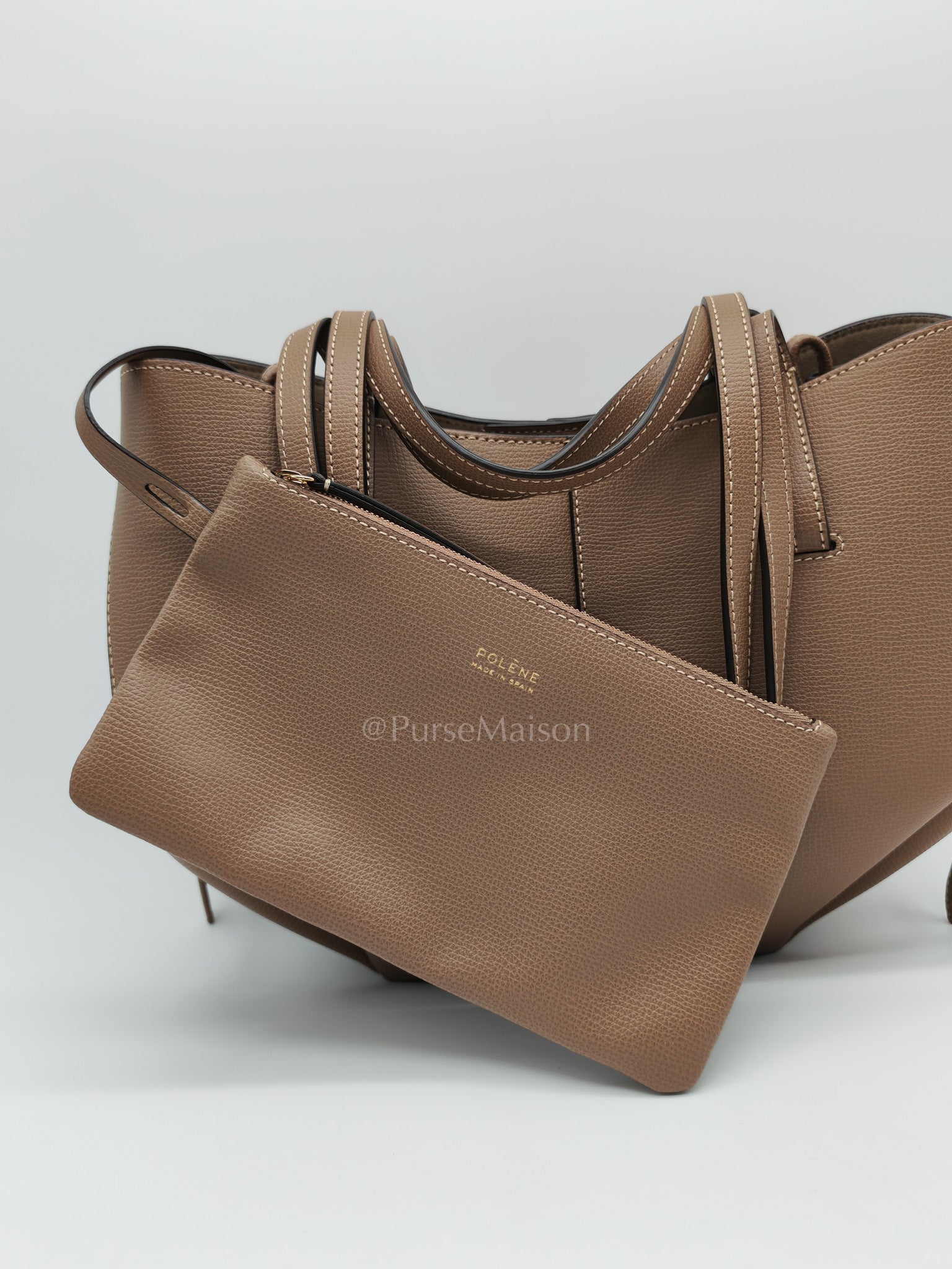 Cyme Mini in Root Graine Leather Shoulder Bag