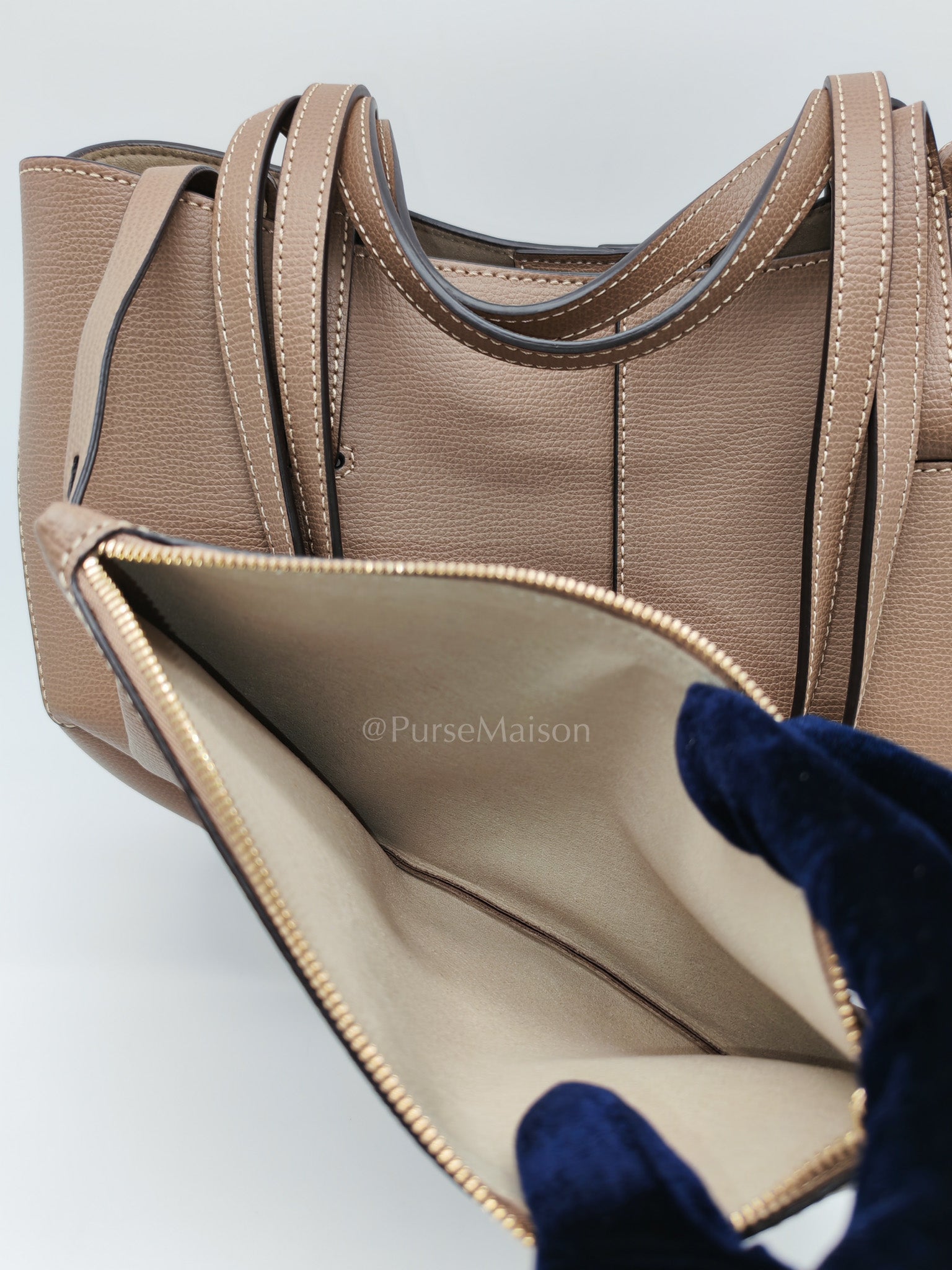 Cyme Mini in Root Graine Leather Shoulder Bag