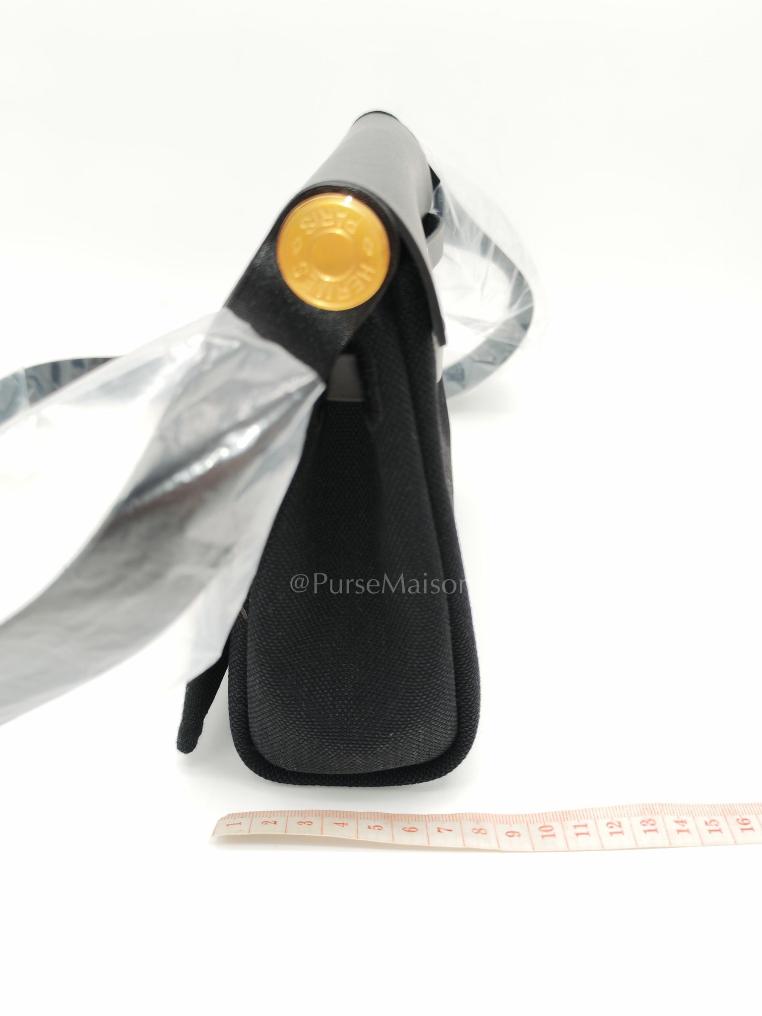 Mini Herbag Zip 20 Black Toile Miliotaire/Vache Hunter Canvas Crossbody Bag Stamp K (2025)