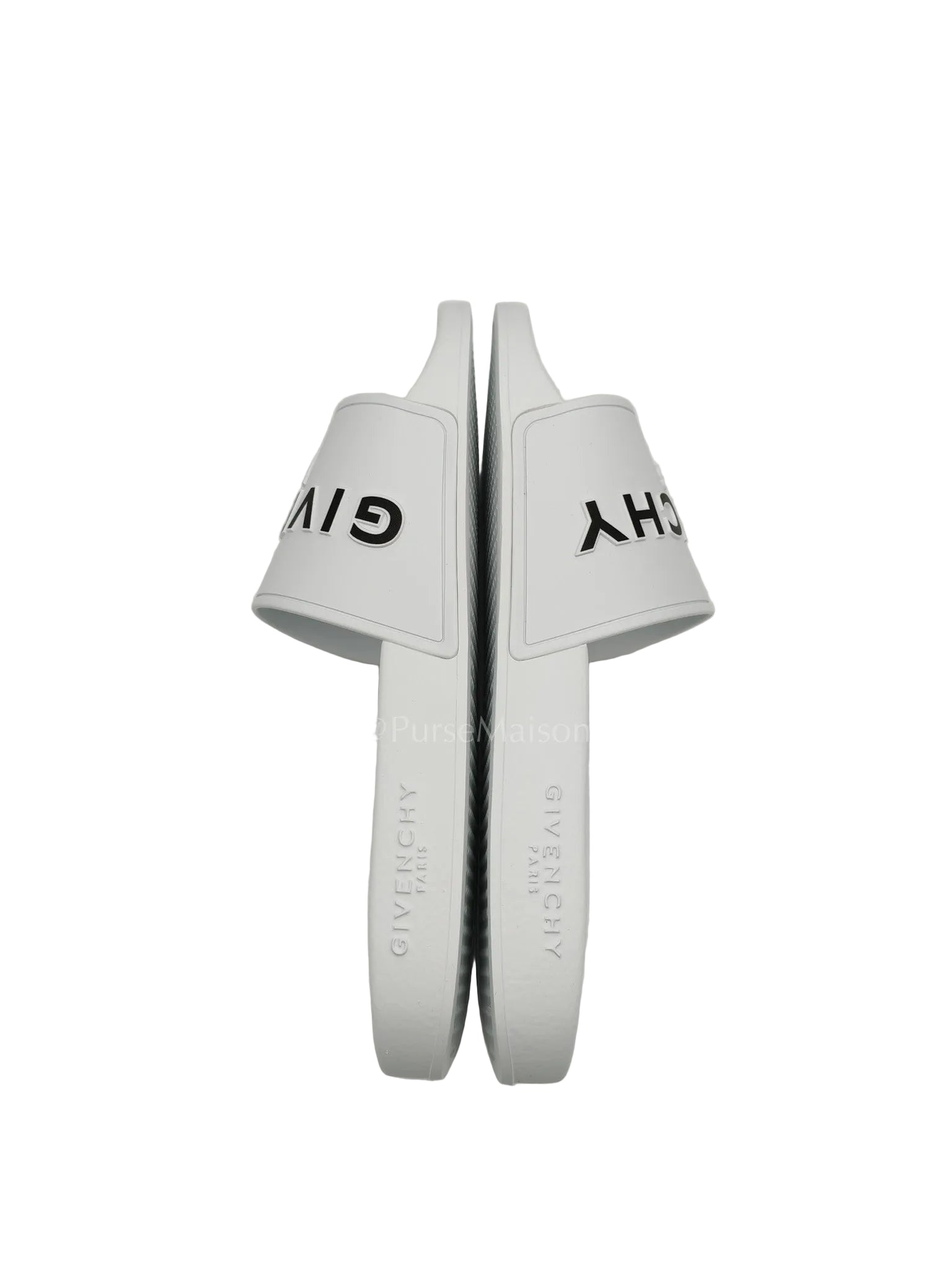 White Rubber Pool Slides Size 40EU (26 cm)