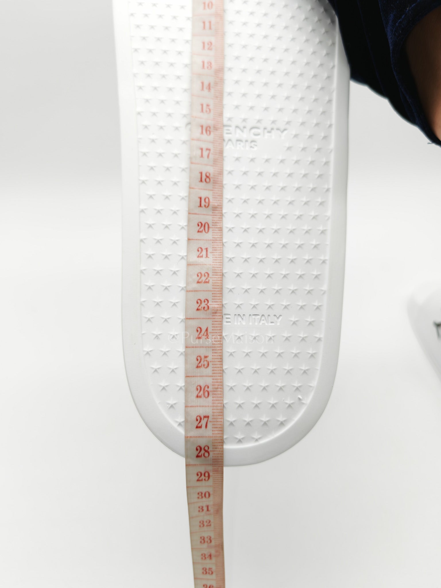 White Rubber Pool Slides Size 40EU (26 cm)