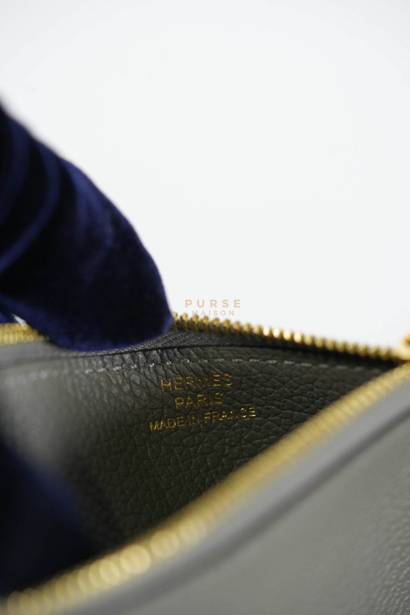 Constance Slim Wallet in Gris Meyer Evercolor Gold Hardware Stamp W(2024)