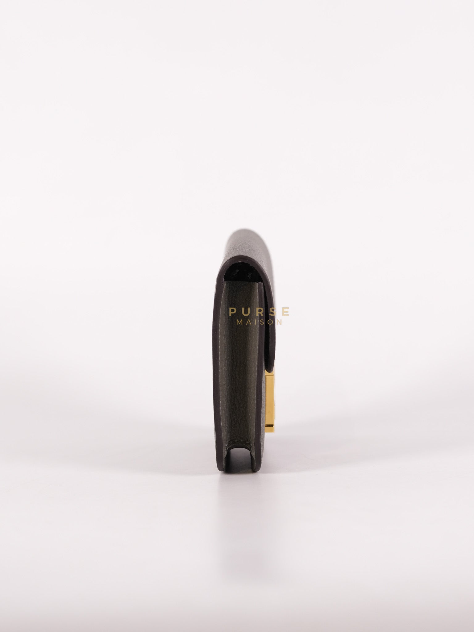 Constance Slim Wallet in Gris Meyer Evercolor Gold Hardware Stamp W(2024)