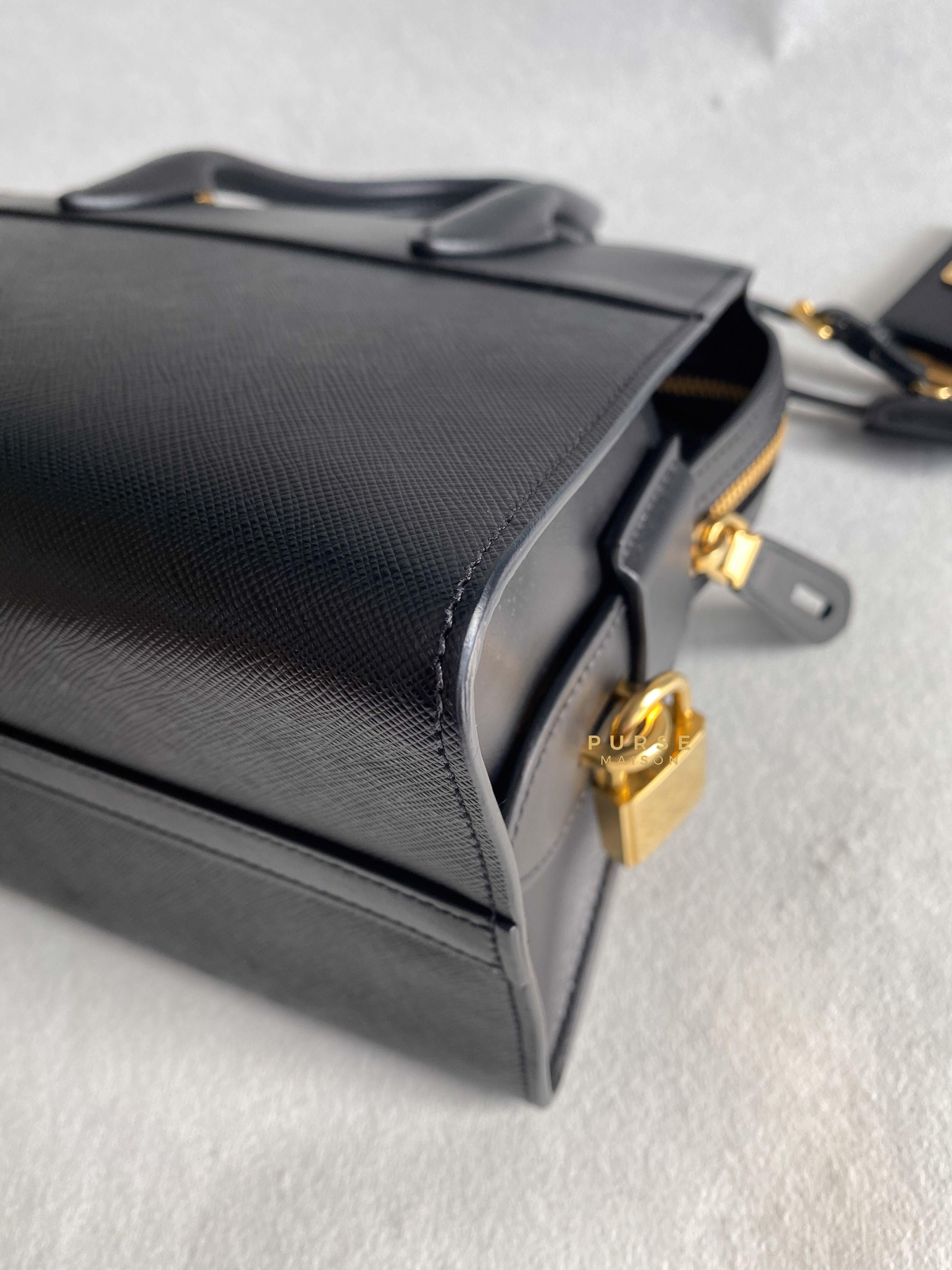 Prada 1BA045 Black Saffiano City Calfskin Bag | Purse Maison Luxury Bags Shop