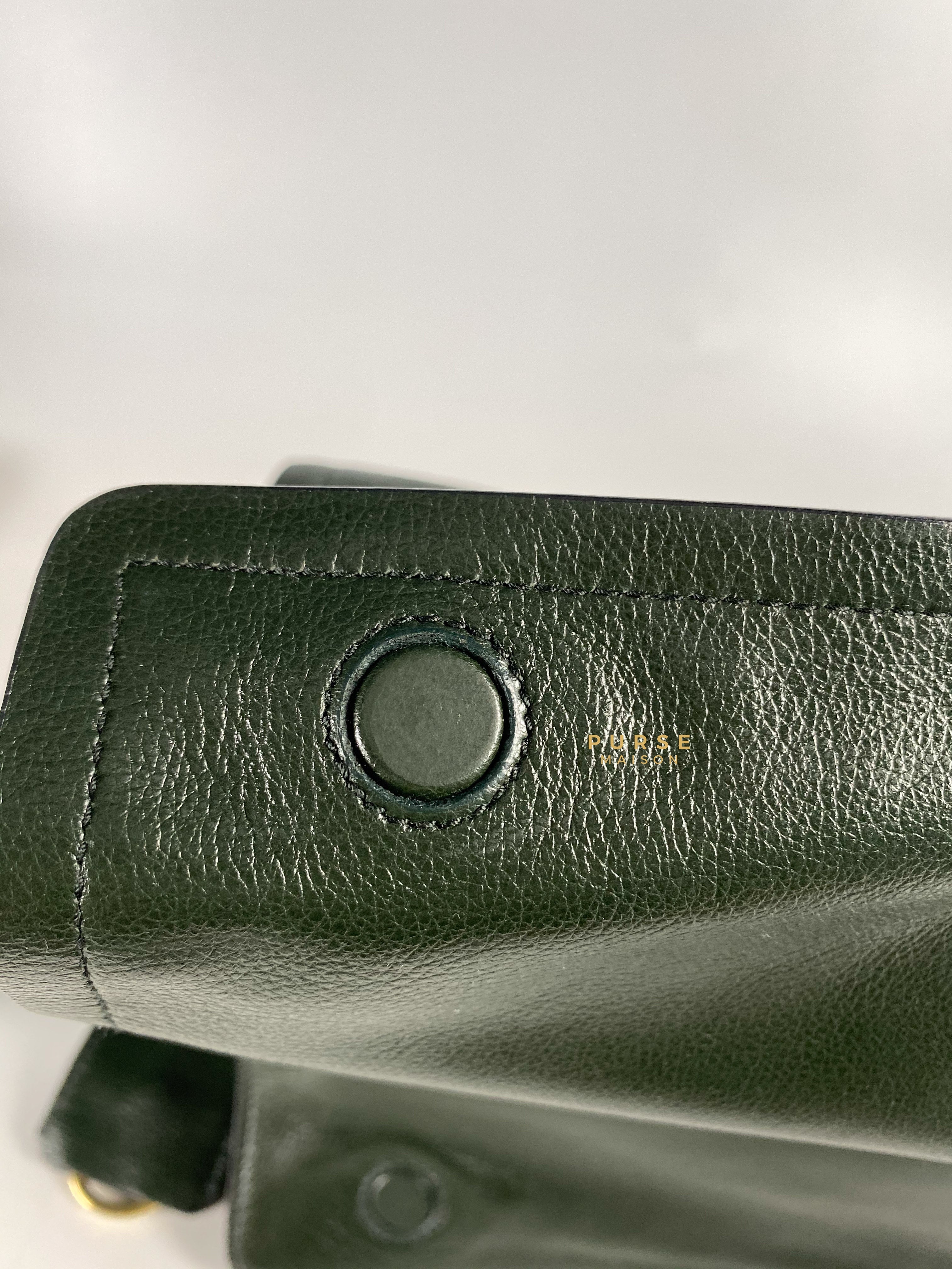 Prada 1BD085 Glace Calf Smeraldo (Emerald Green) Bag | Purse Maison Luxury Bags Shop