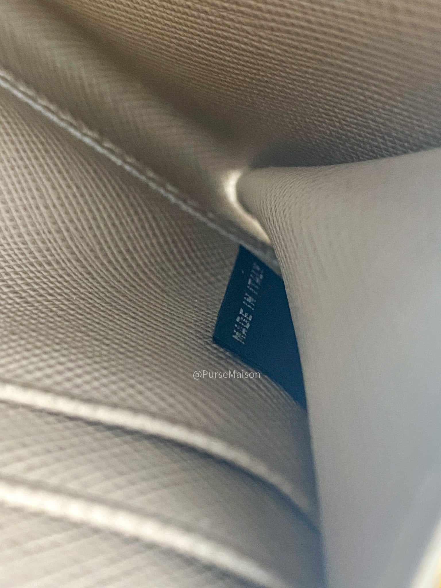 Prada 1M1348 Long Zipped Wallet in Beige Saffiano Metal Leather