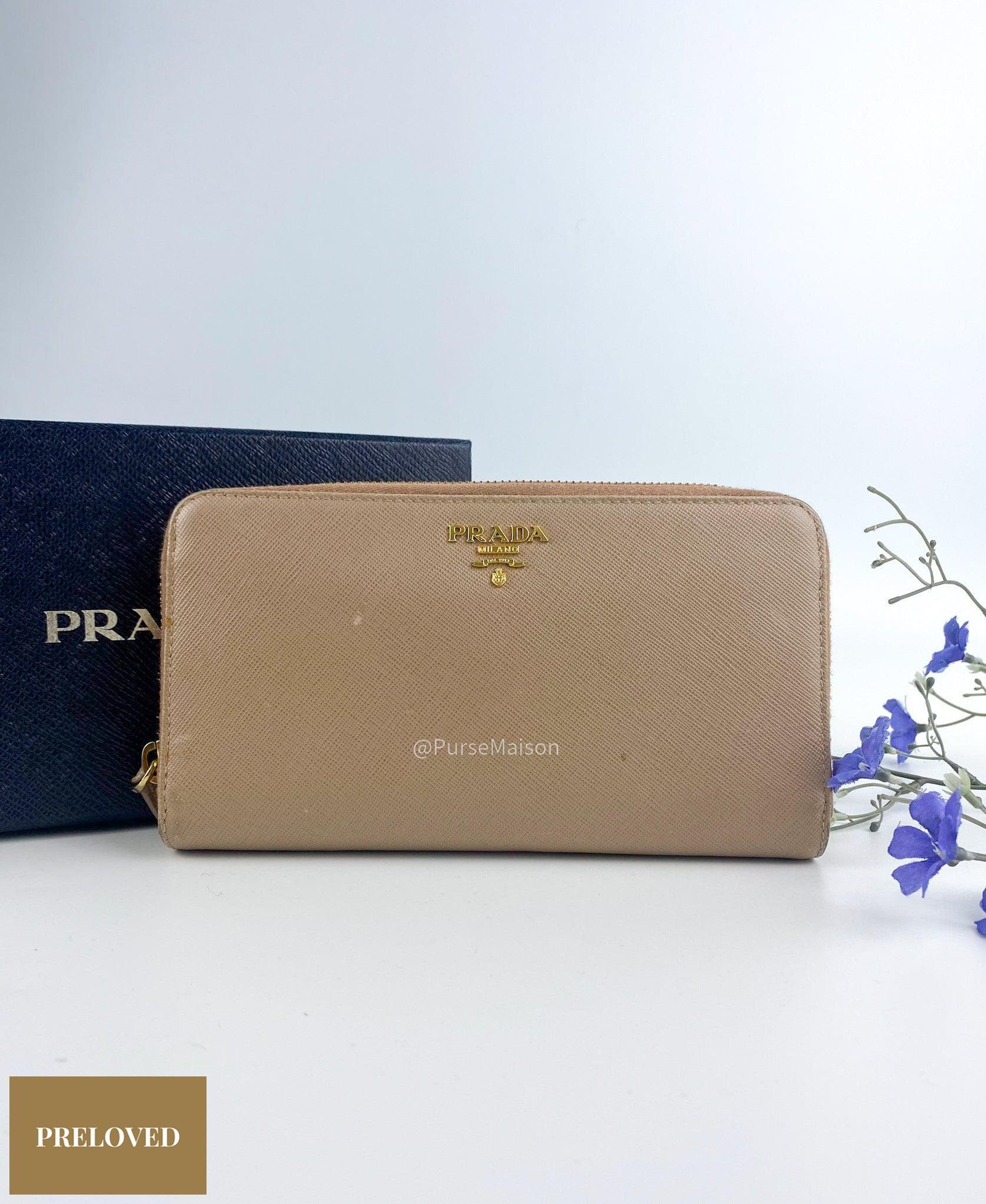 Prada wallet 2024 zipper