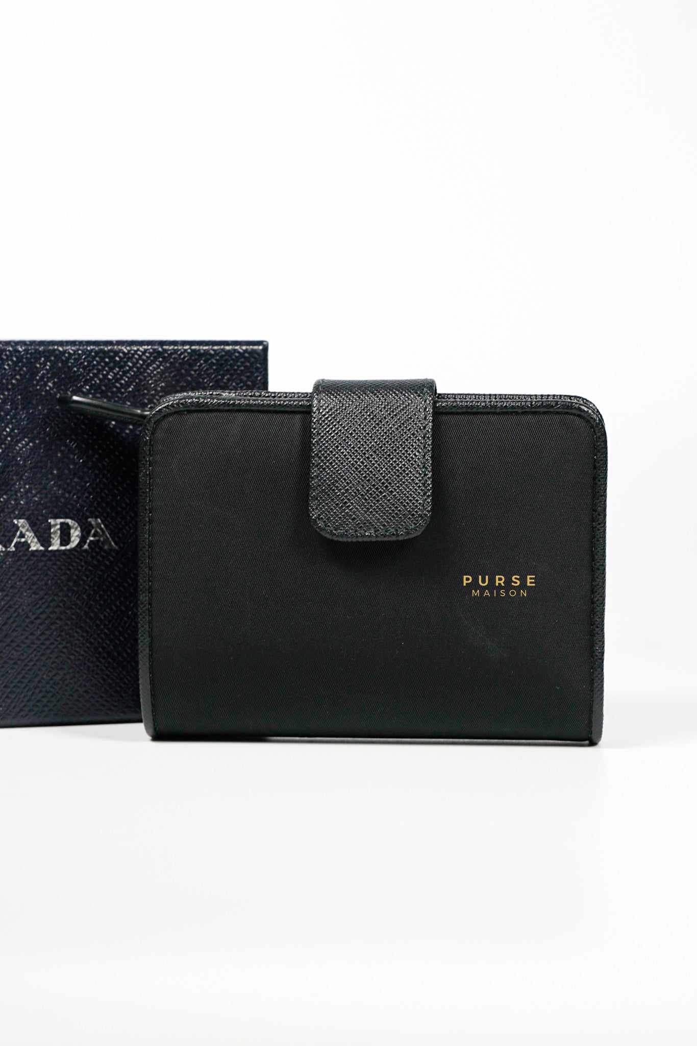 Prada accordion card case hot sale