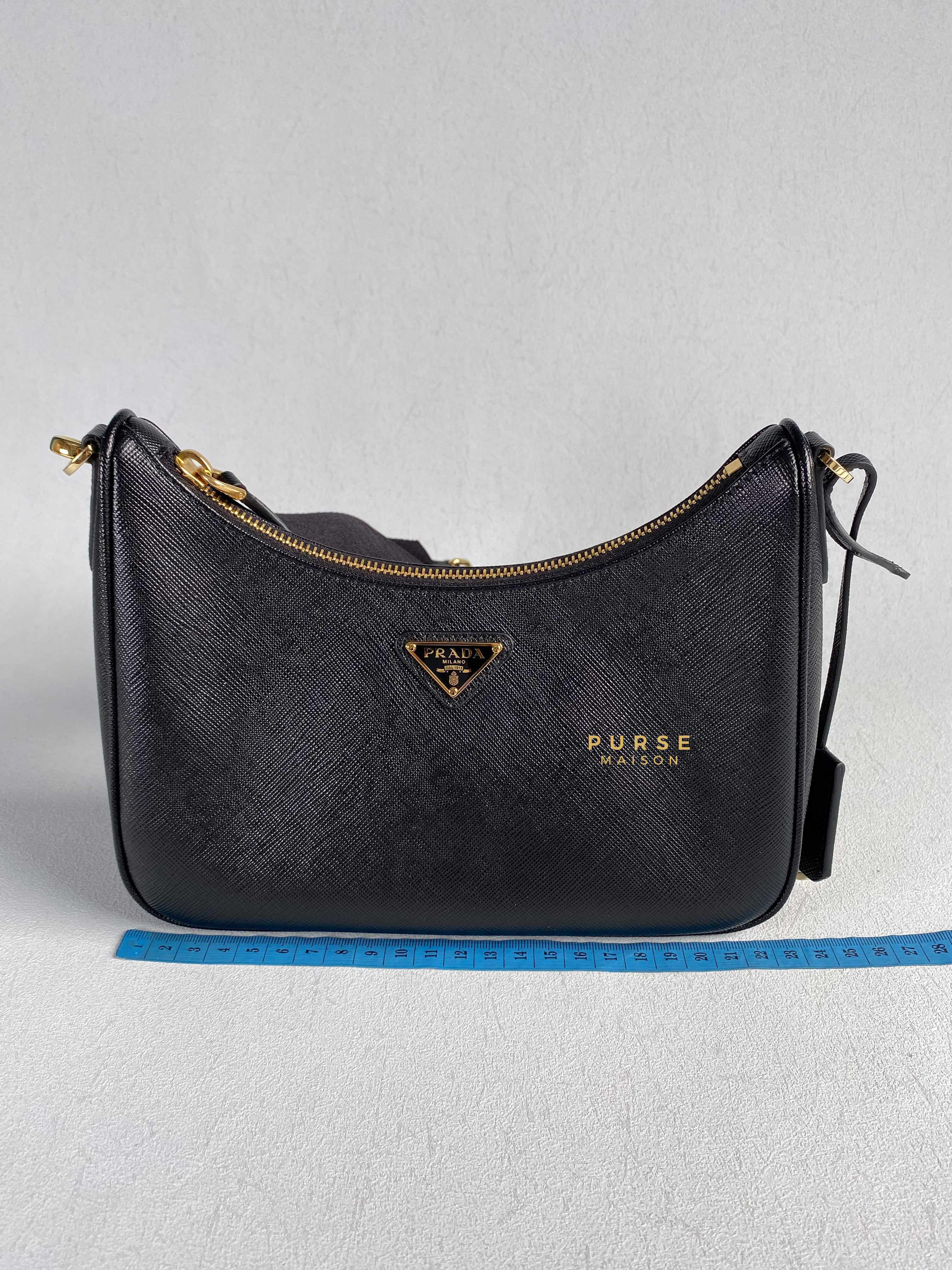 Prada shoulder bag sales with coin purse