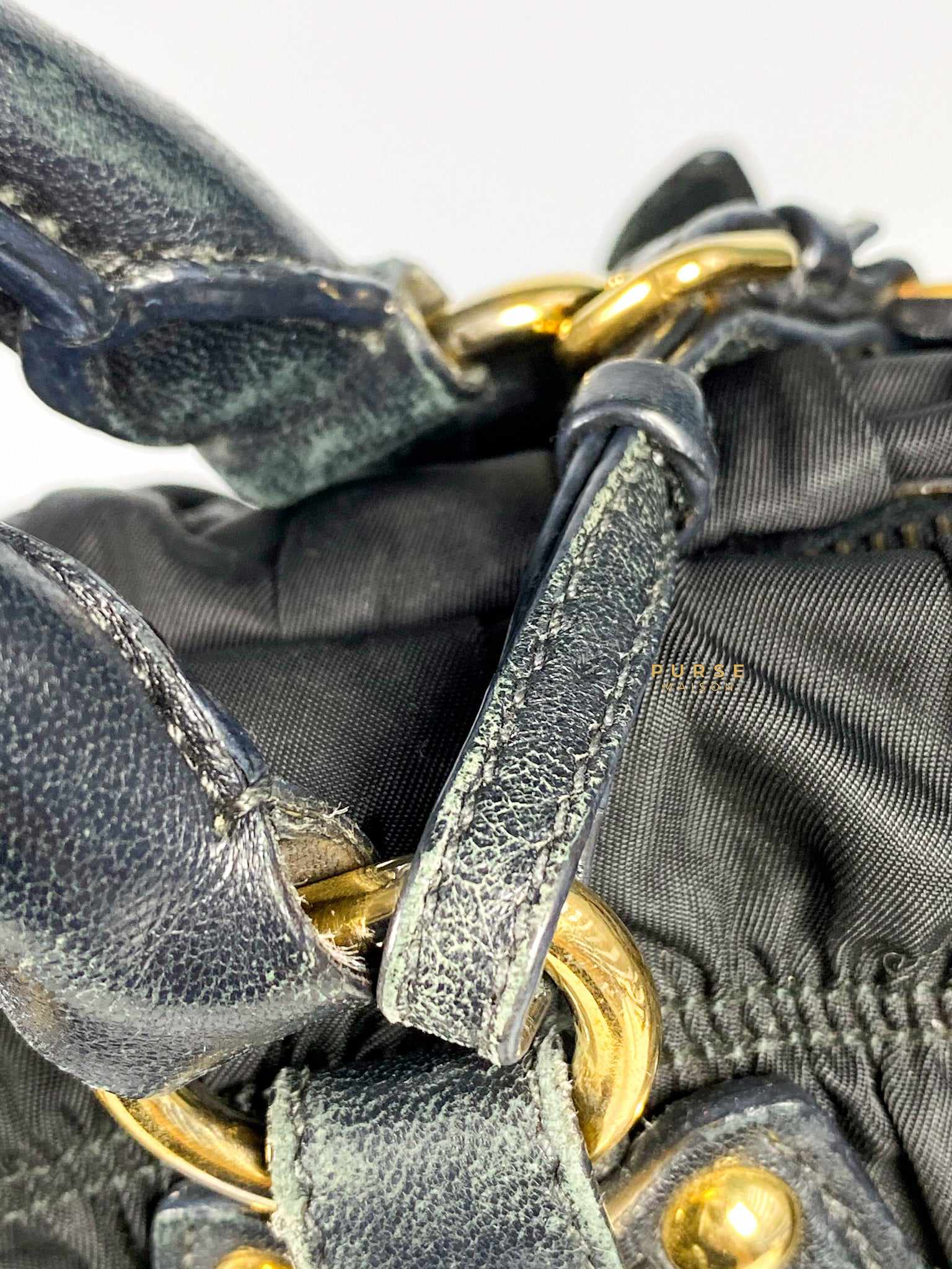 Prada BR5116 Tessuto Soft Calfskin Nero Bag