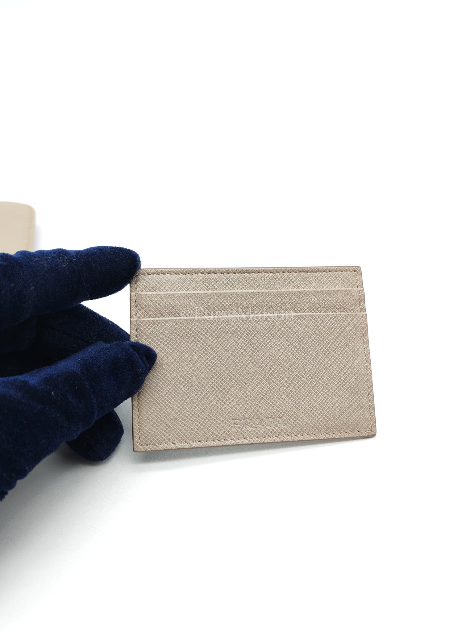 Prada Continental Flap Long Wallet in Light Beige Saffiano Leather and Gold Hardware | Purse Maison Luxury Bags Shop